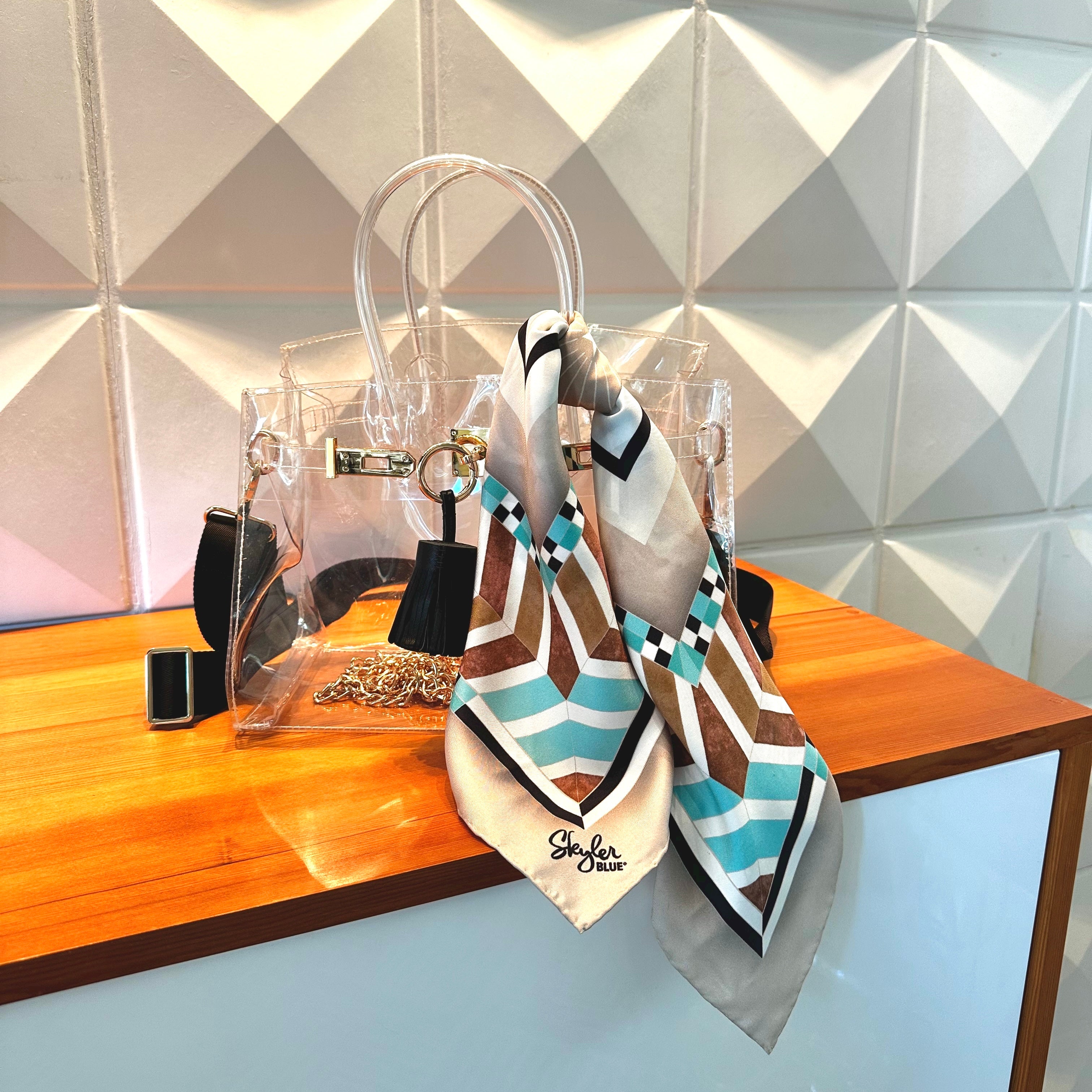 The Biltmore Clear Large Satchel Bag