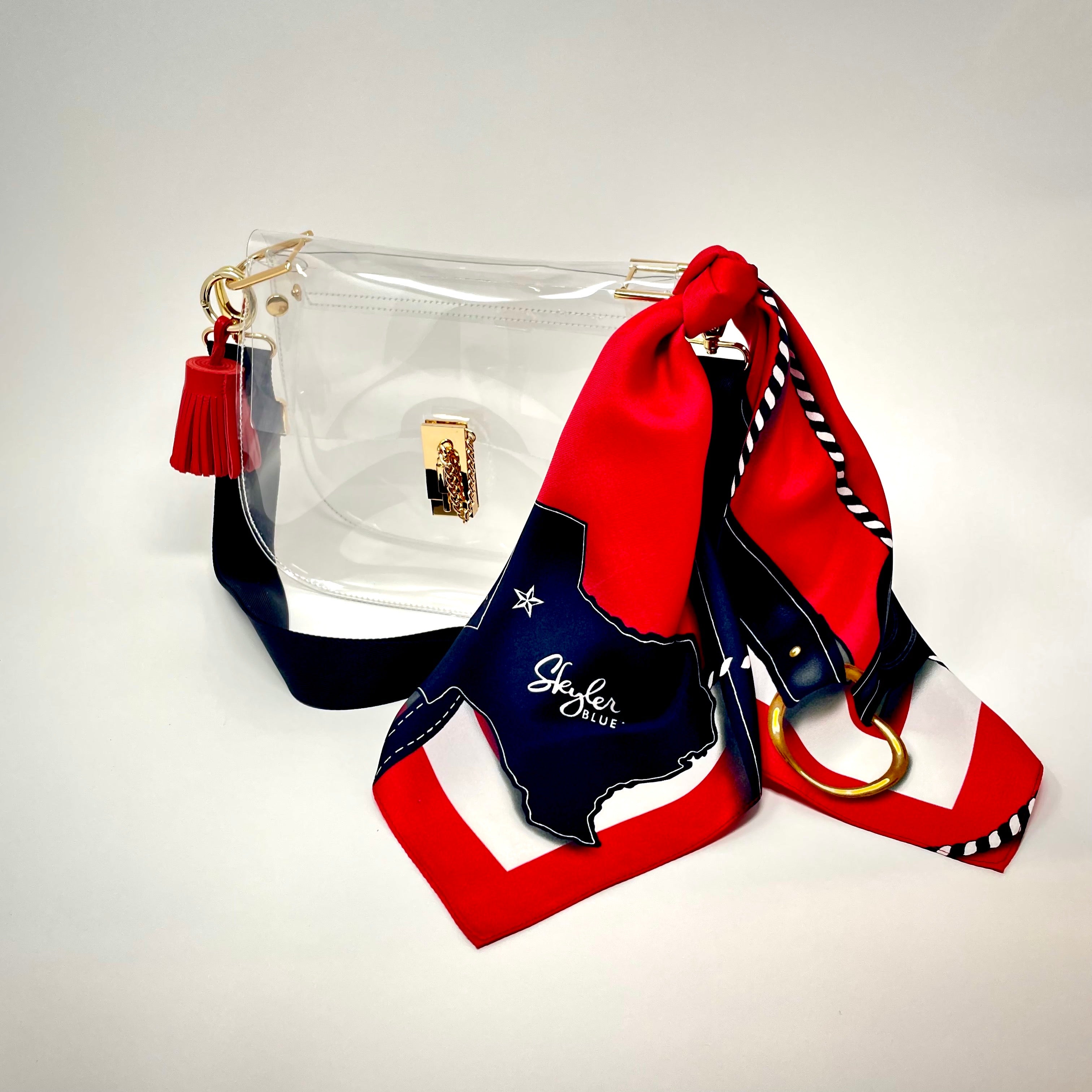 The Lubbock Clear Medium Saddle Bag