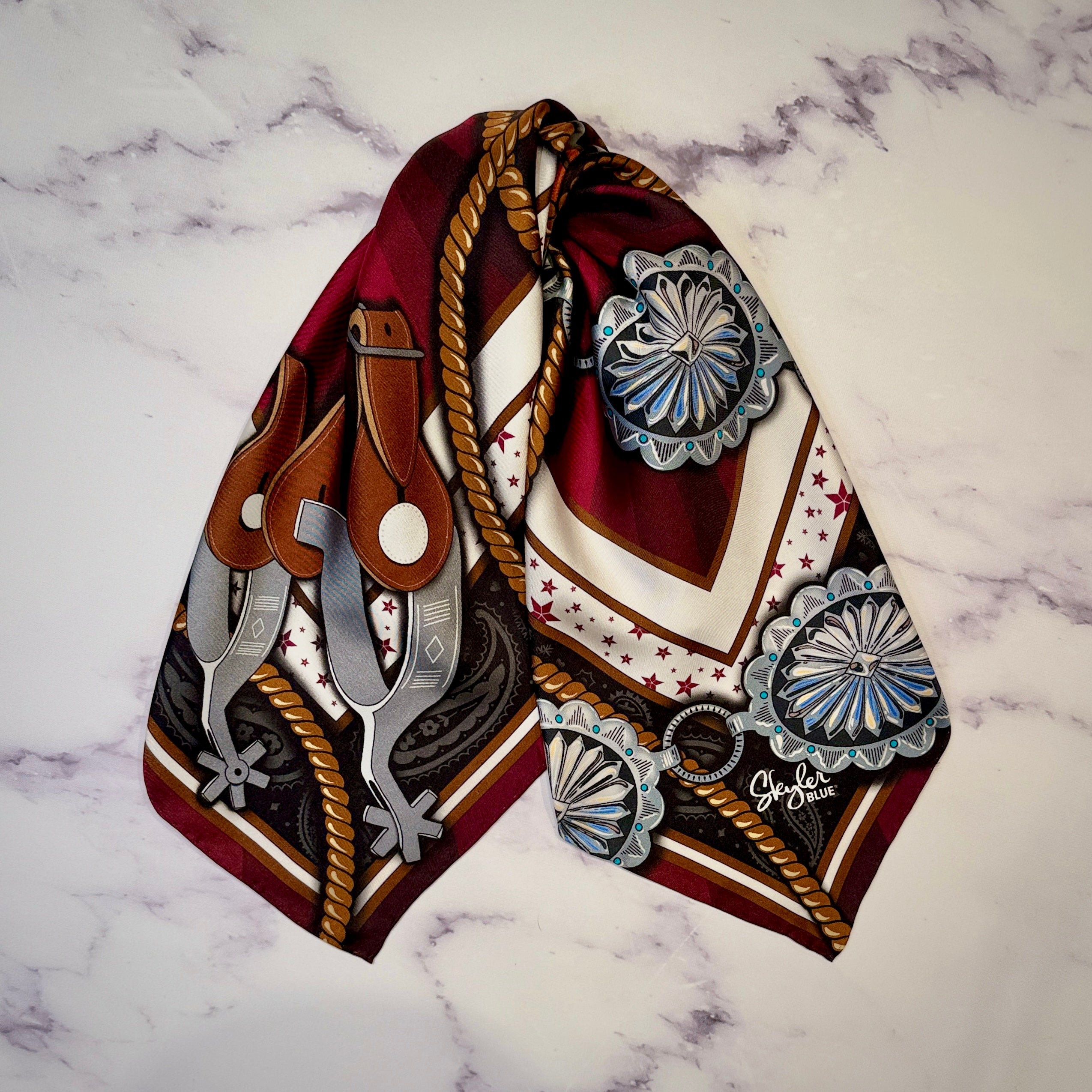 The Maroon Cowgirl Clear Large Satchel Bag