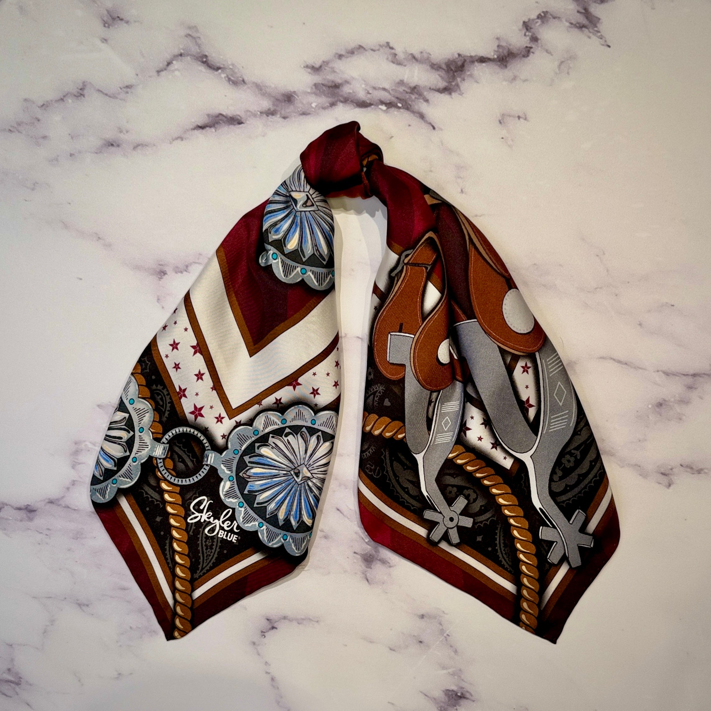 The Maroon Cowgirl Clear Medium Saddle Bag