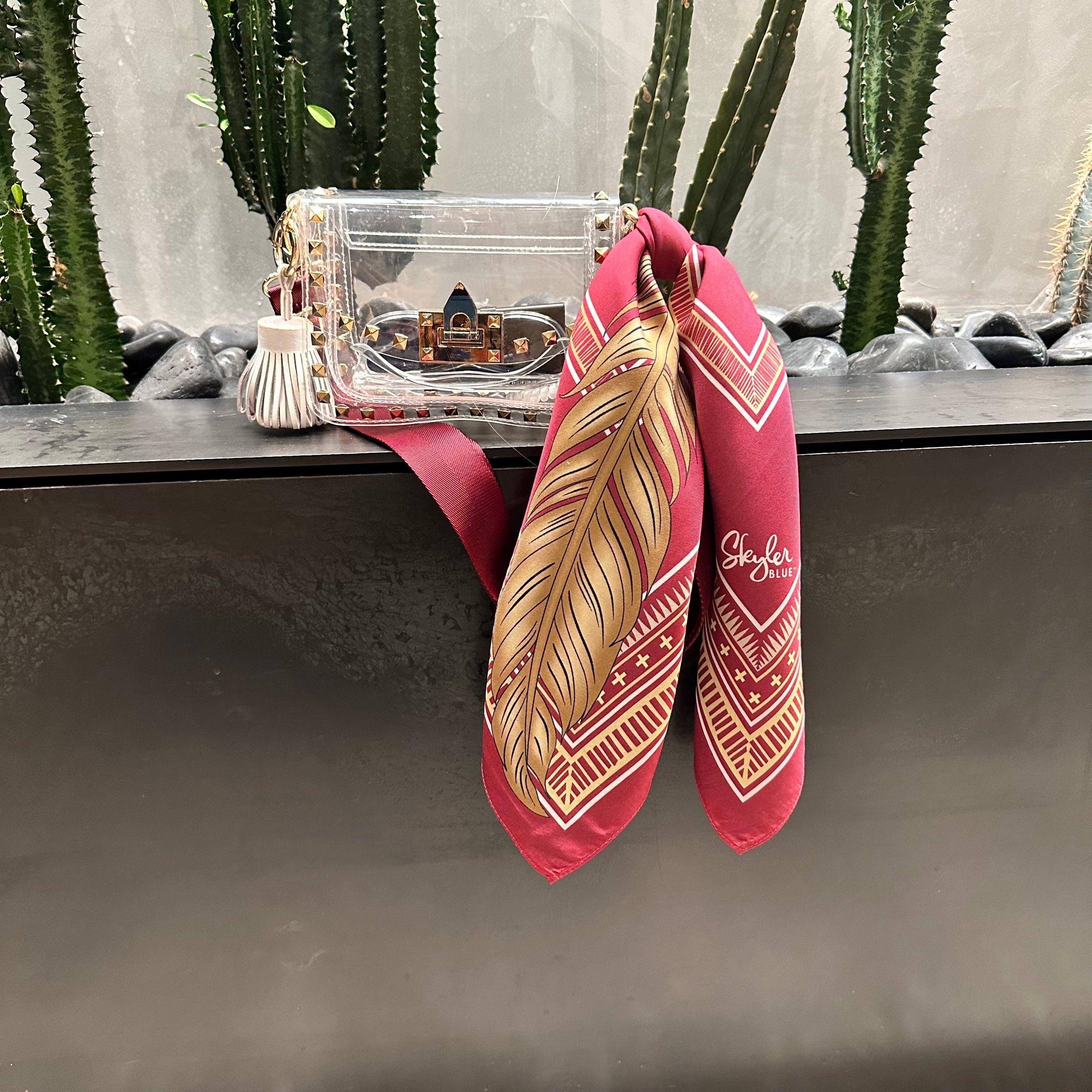 The Tallahassee Clear Small Studded Bag