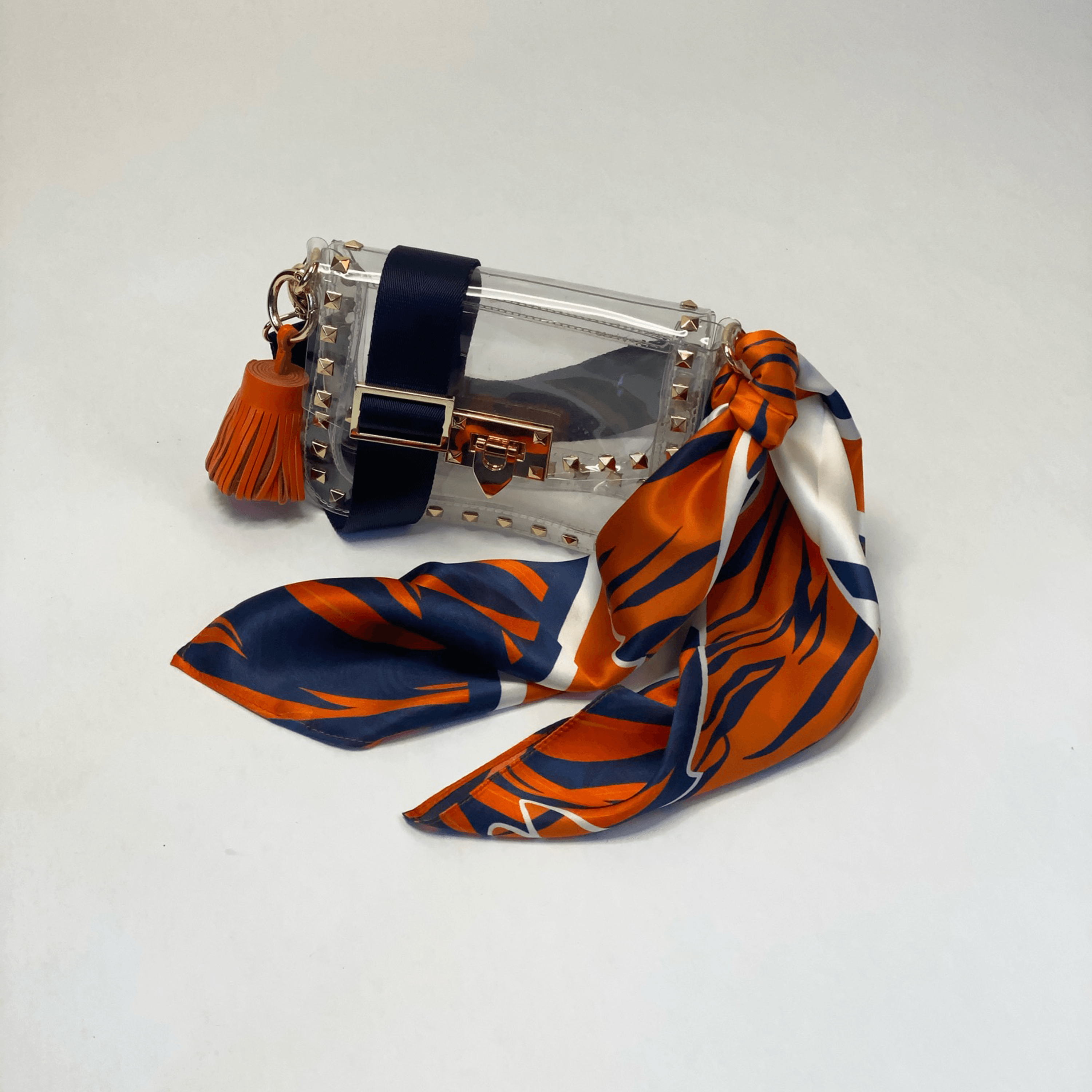 The Toomer Clear Small Studded Bag