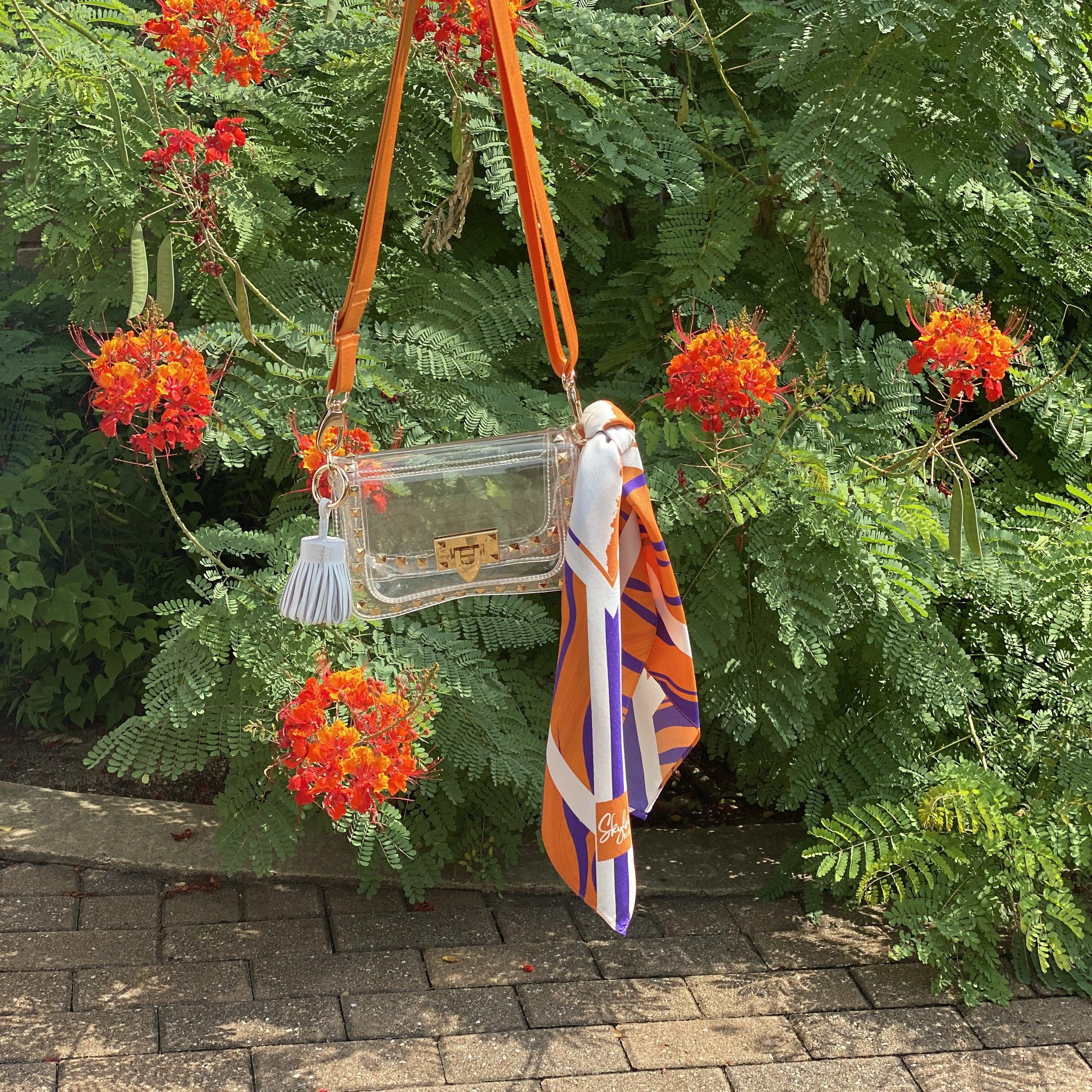 The Howard Clear Small Studded Bag