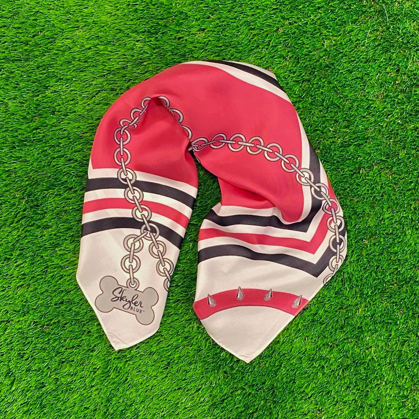 Skyler Blue’s The Athens 001 60-centimeter 100% silk twill scarf