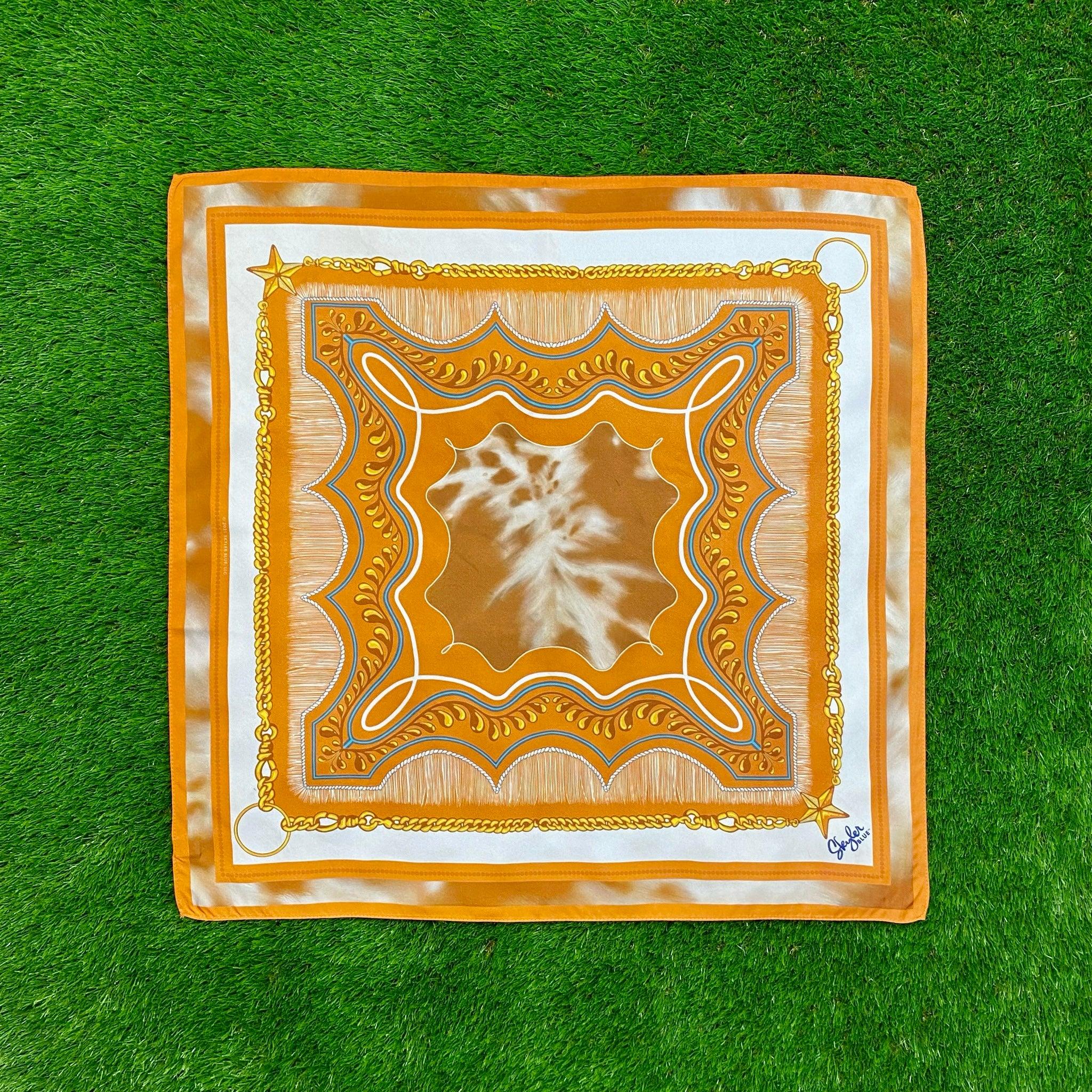 Skyler Blue’s The Austin 001 60-centimeter 100% silk twill scarf