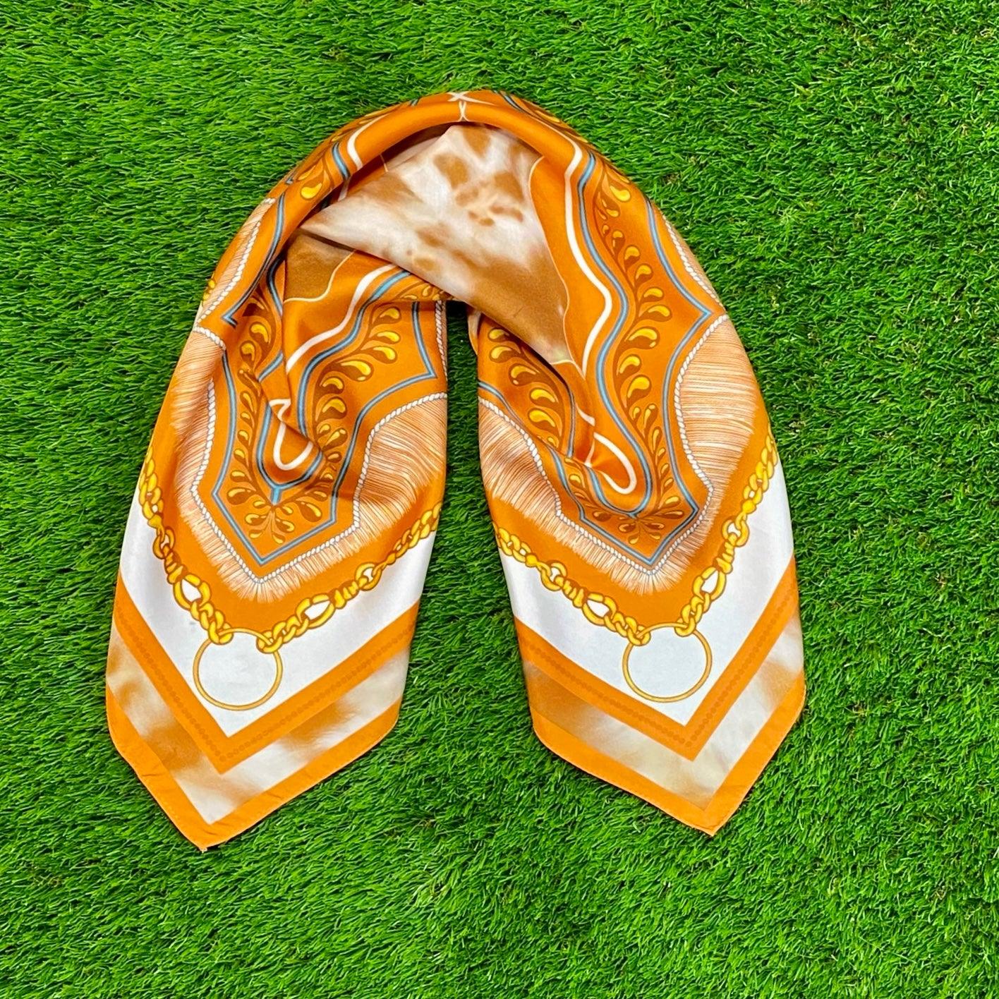 Skyler Blue’s The Austin 001 60-centimeter 100% silk twill scarf