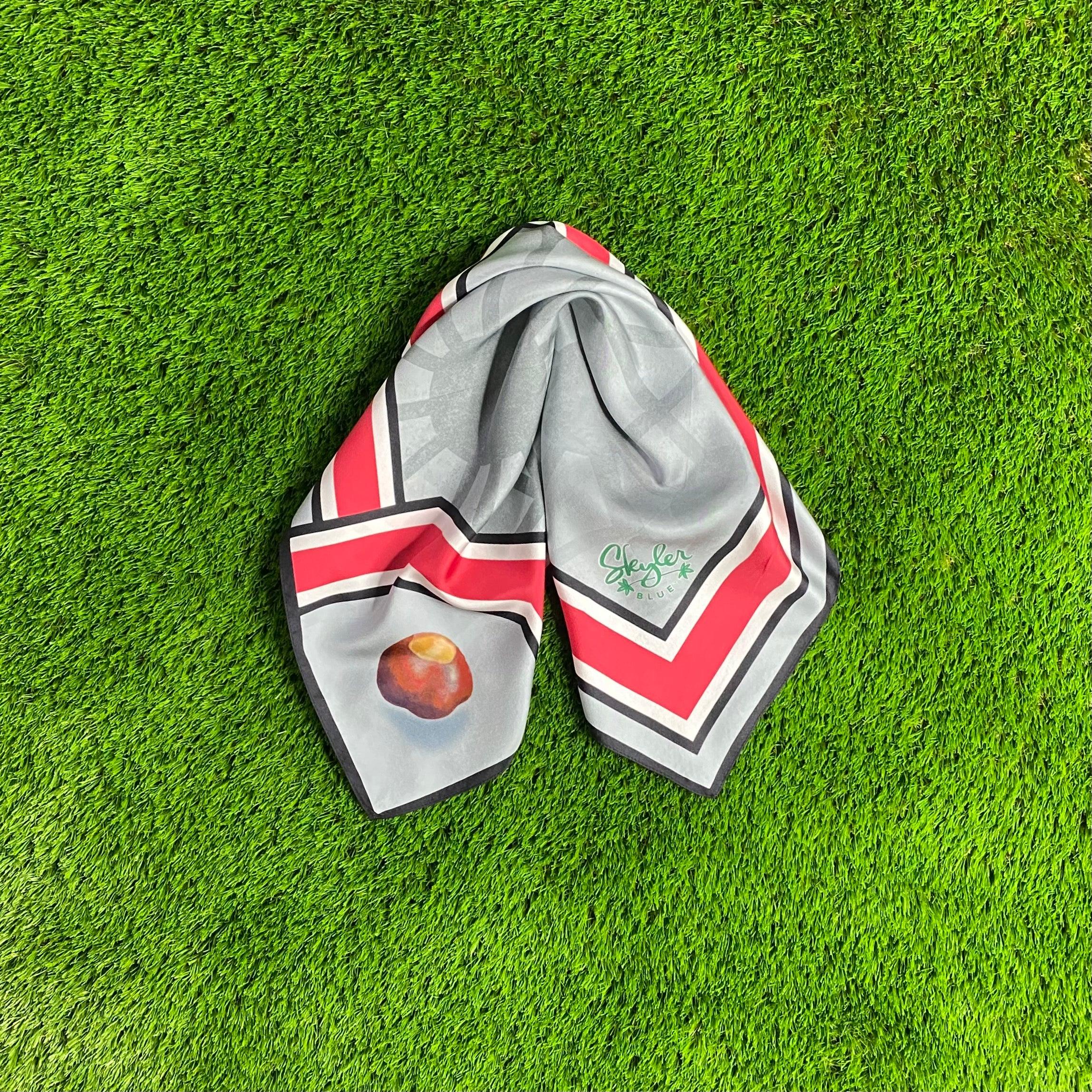 Skyler Blue’s The Columbus 60-centimeter 100% silk twill scarf