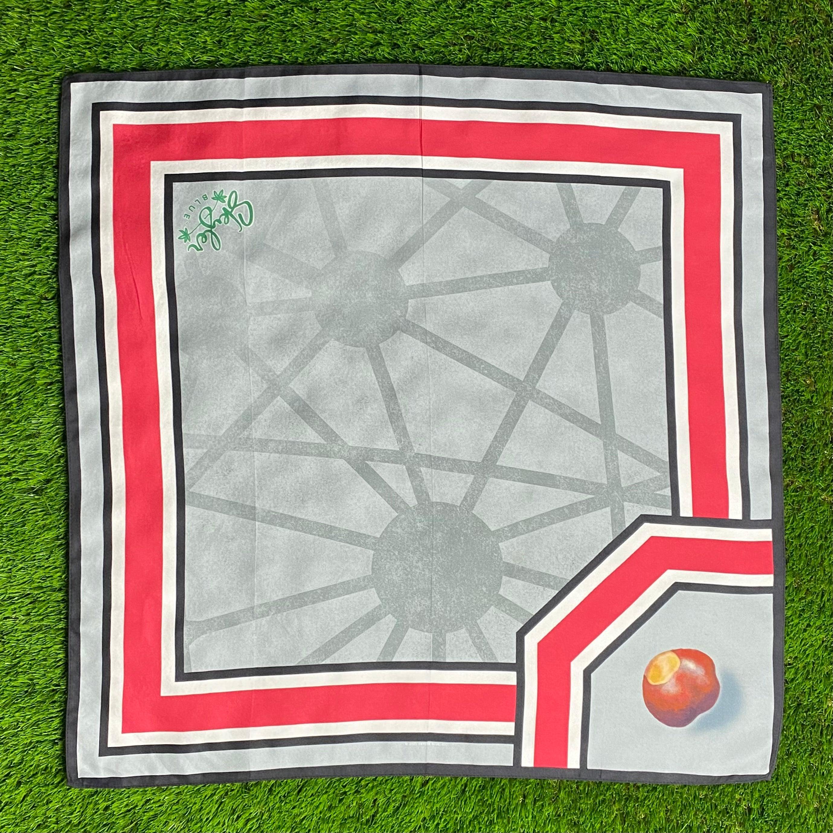 Skyler Blue’s The Columbus 60-centimeter 100% silk twill scarf