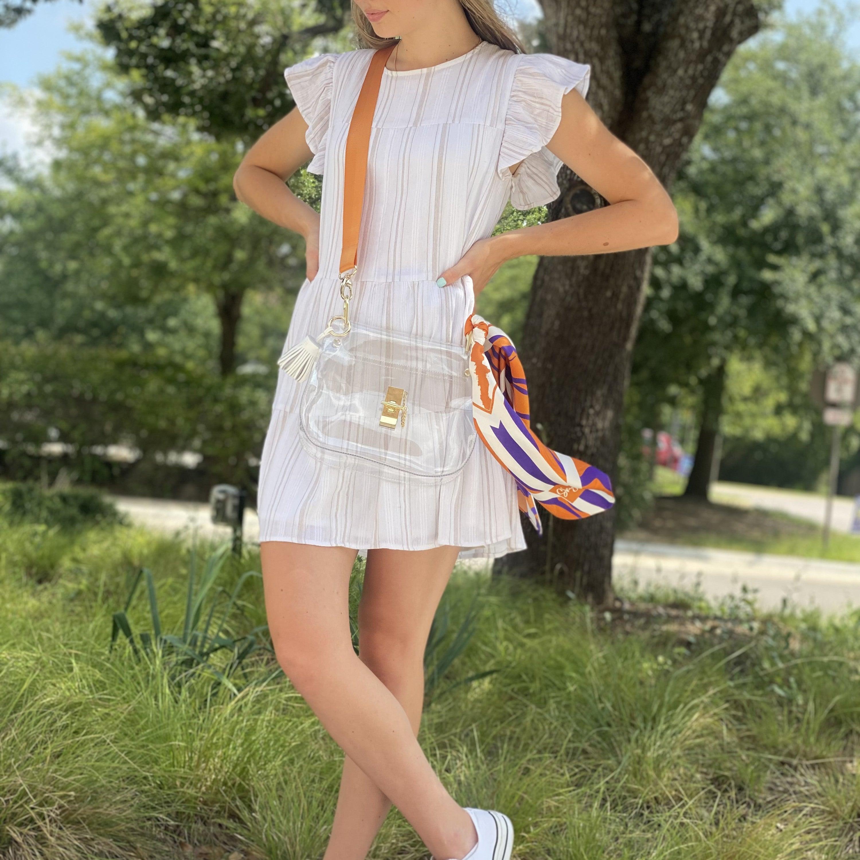 The Howard Clear Medium Saddle Bag