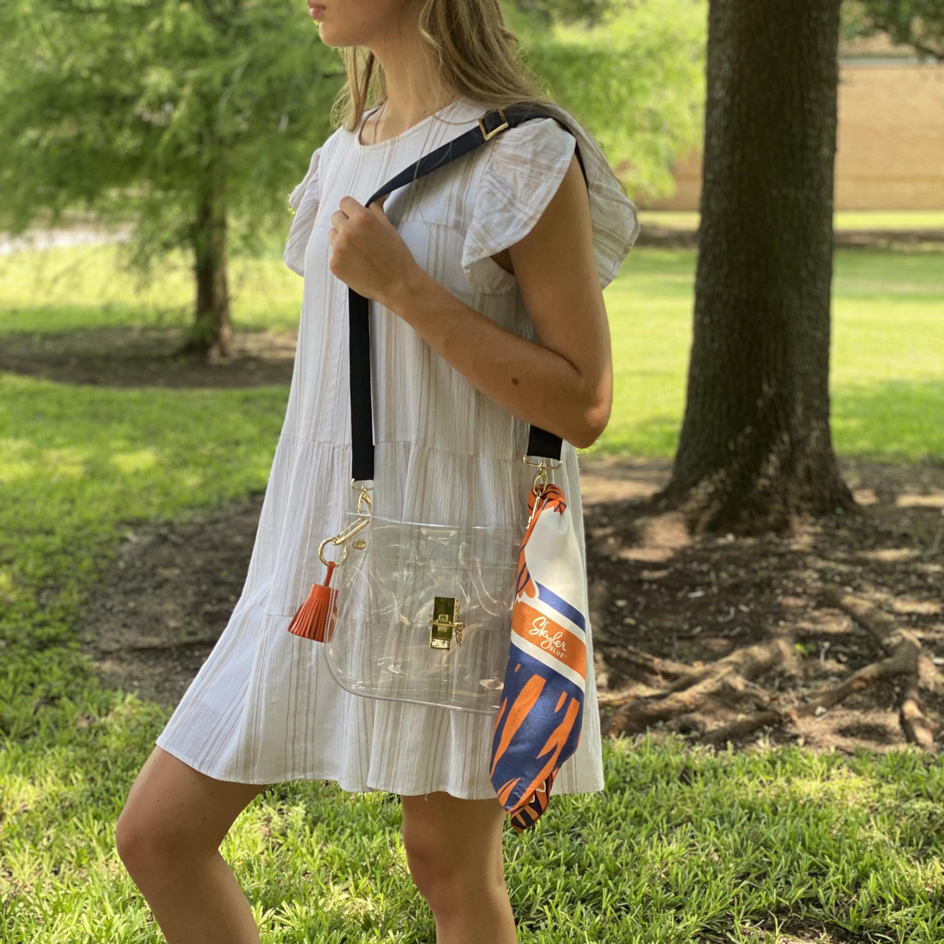 The Toomer Clear Medium Saddle Bag