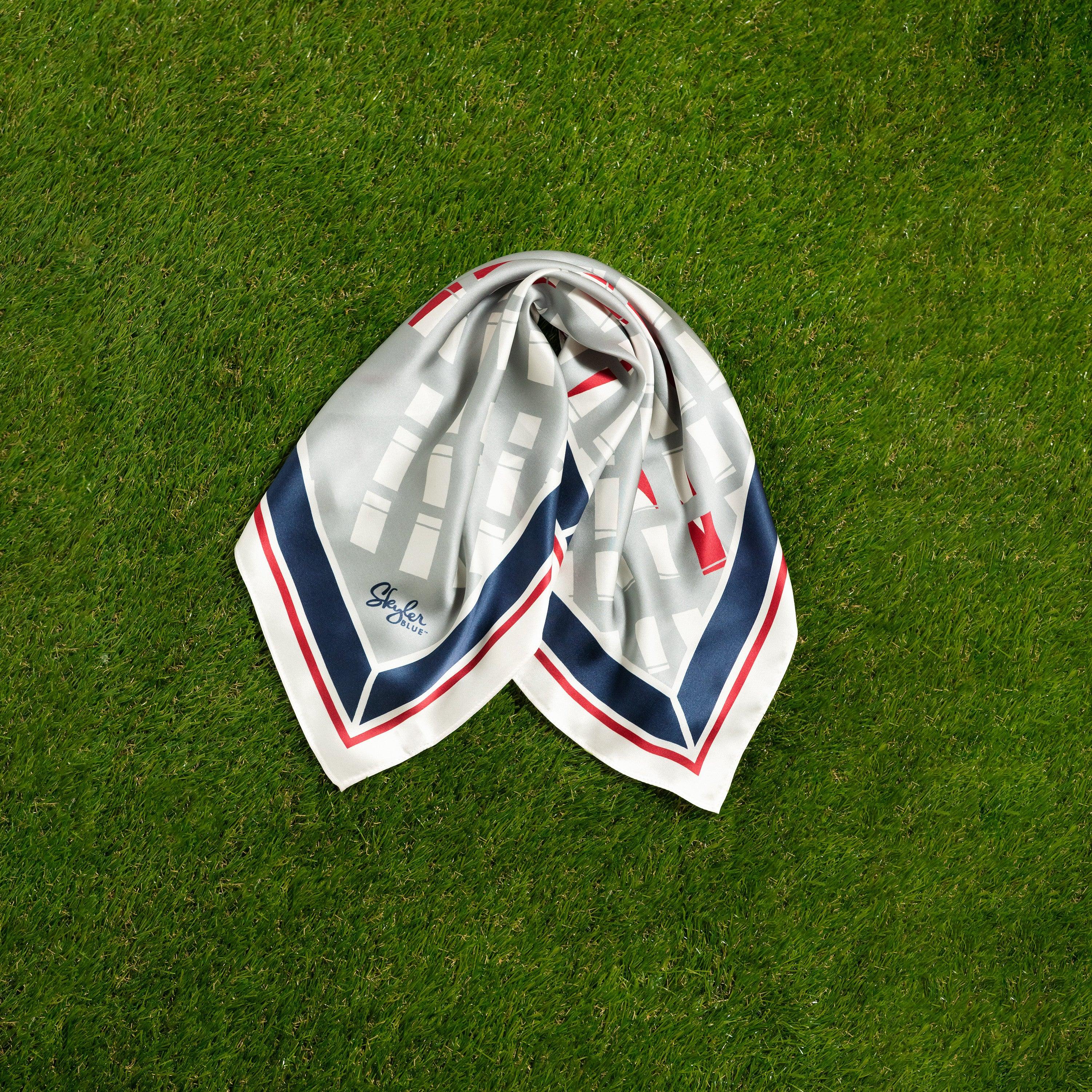 Skyler Blue’s The Dome - Go Texan Day 60-centimeter 100% silk twill scarf