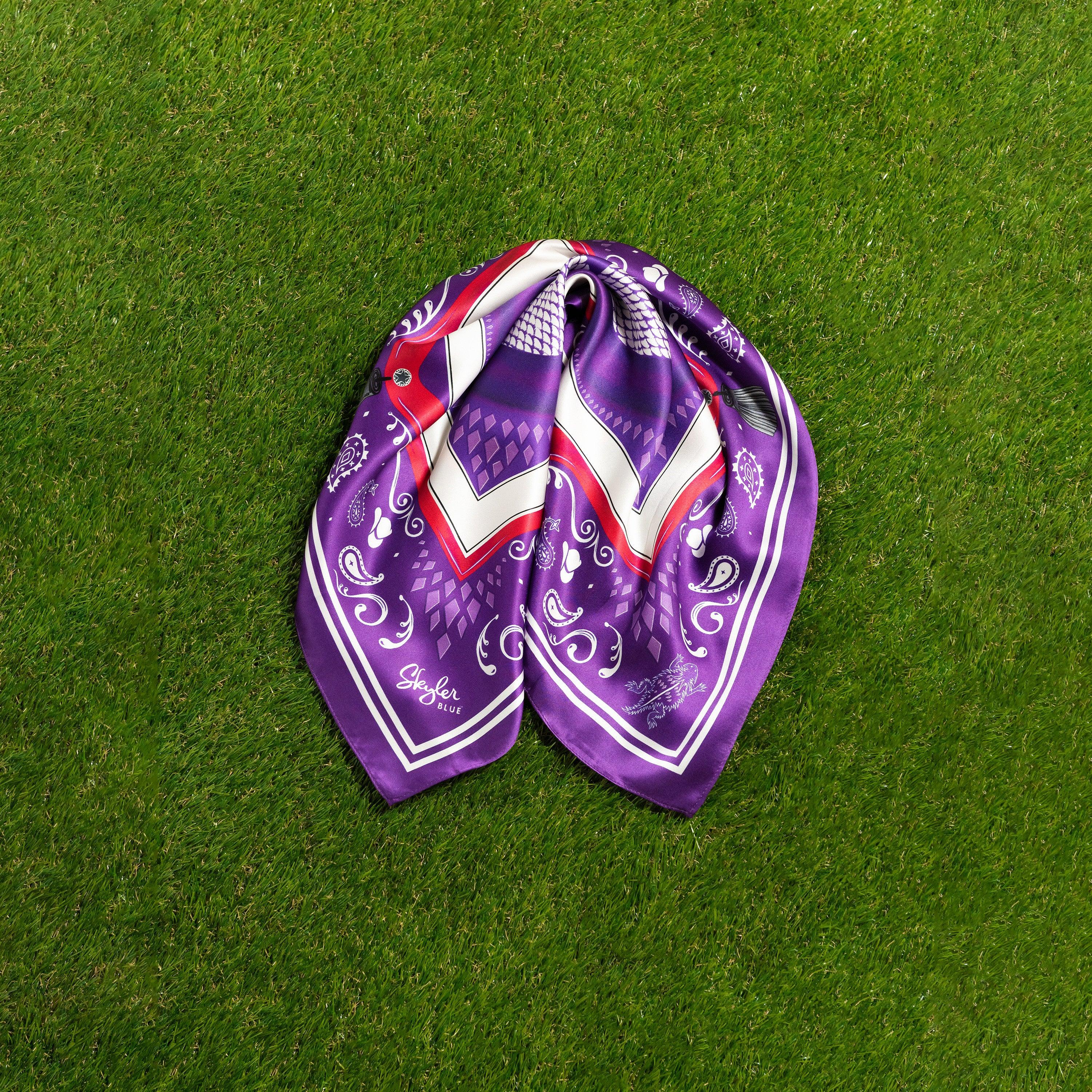 Skyler Blue’s The Fort Worth 60-centimeter 100% silk twill scarf