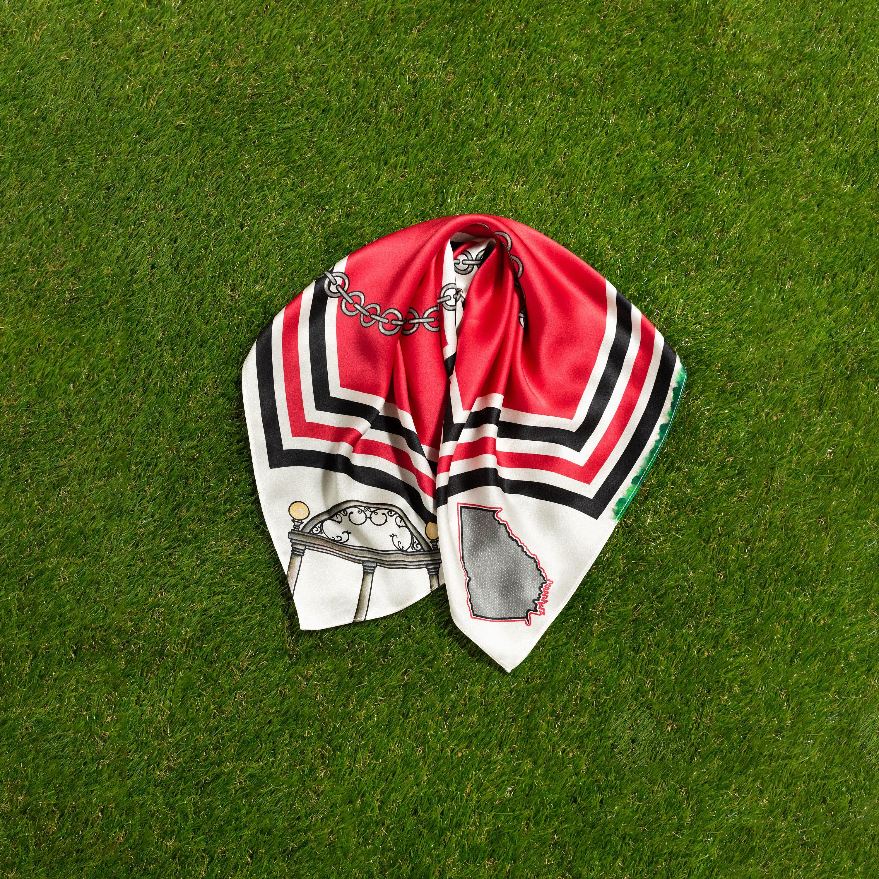 Skyler Blue’s The Athens 001 60-centimeter 100% silk twill scarf