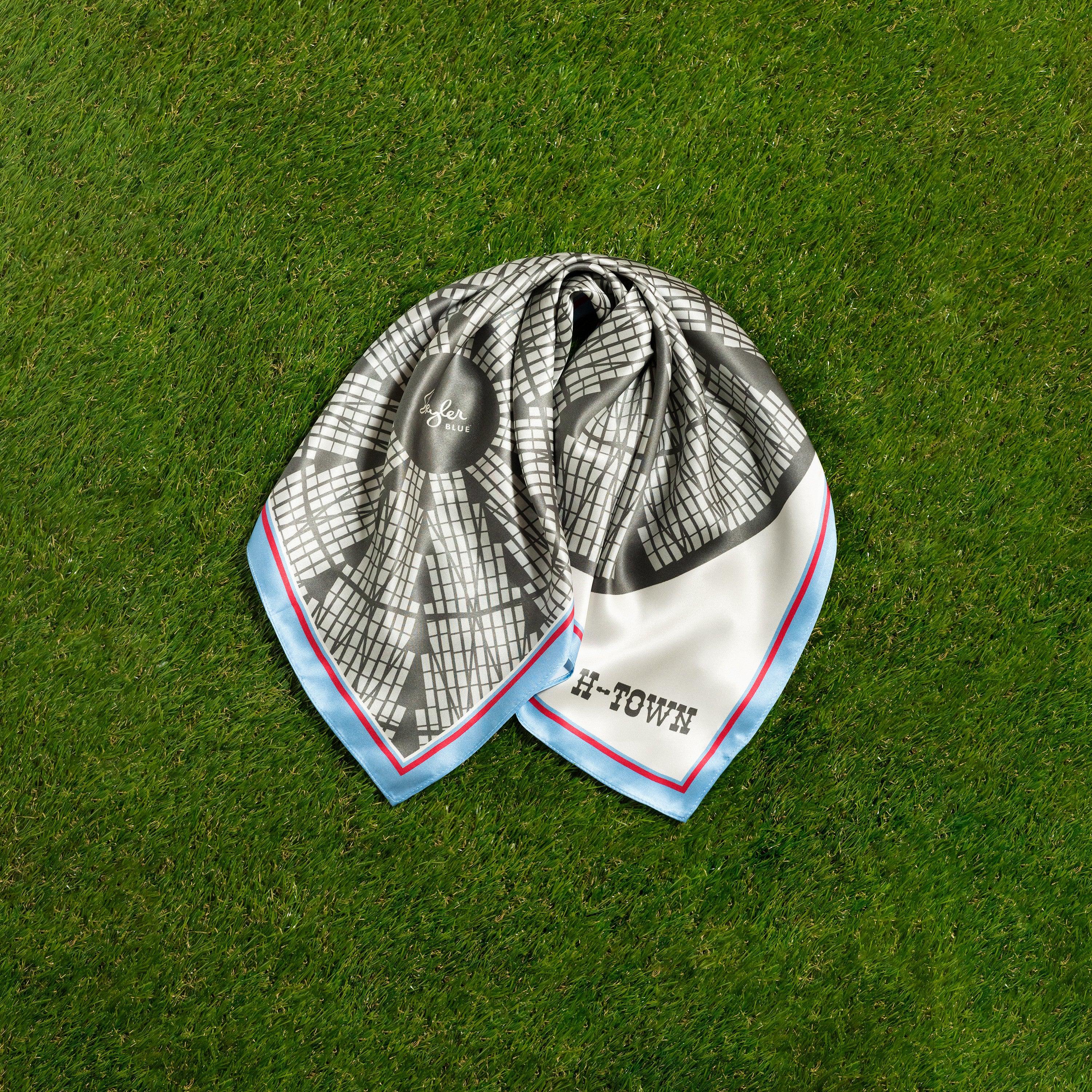Skyler Blue’s The Dome - H-Town 60-centimeter 100% silk twill scarf