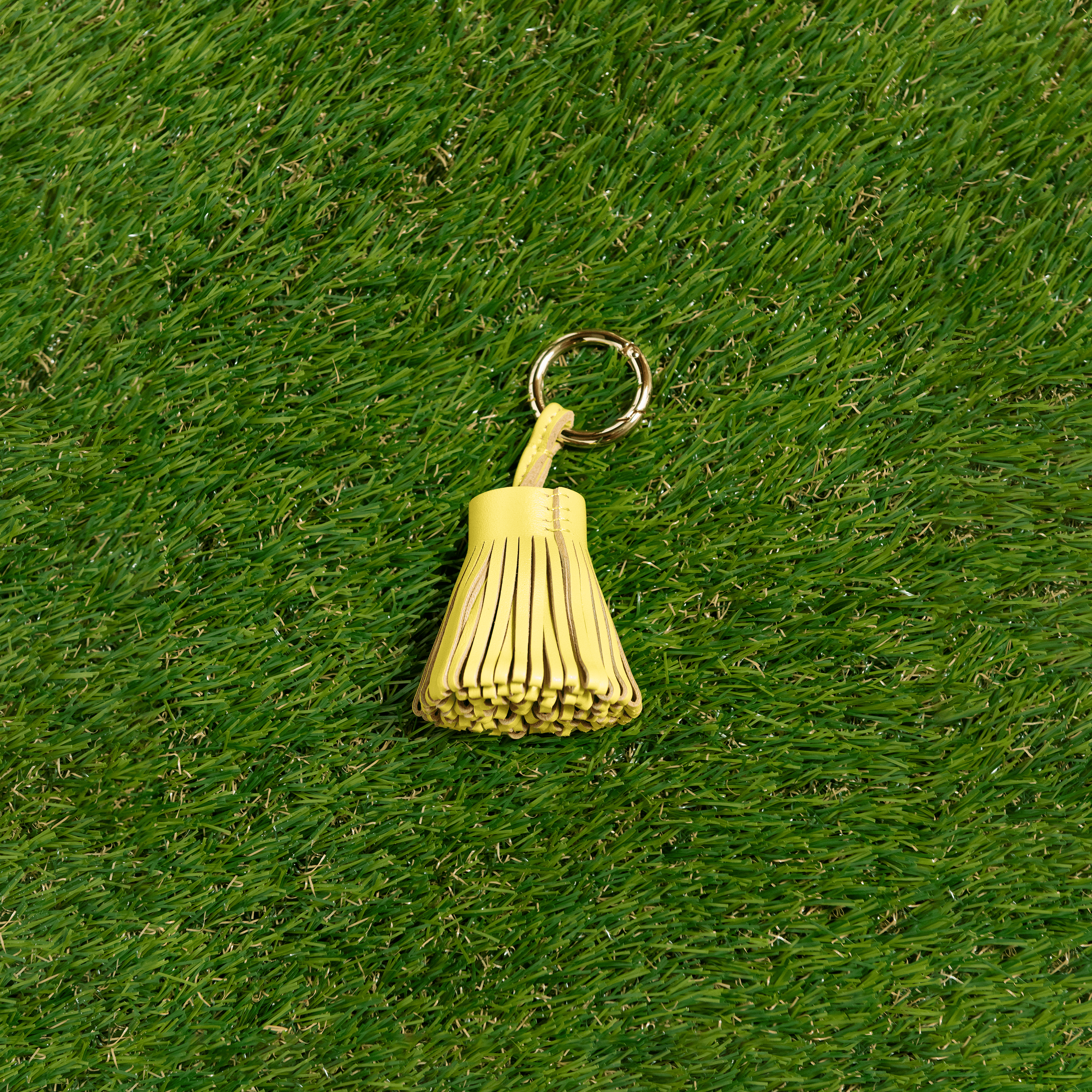 Yellow Leather Tassel