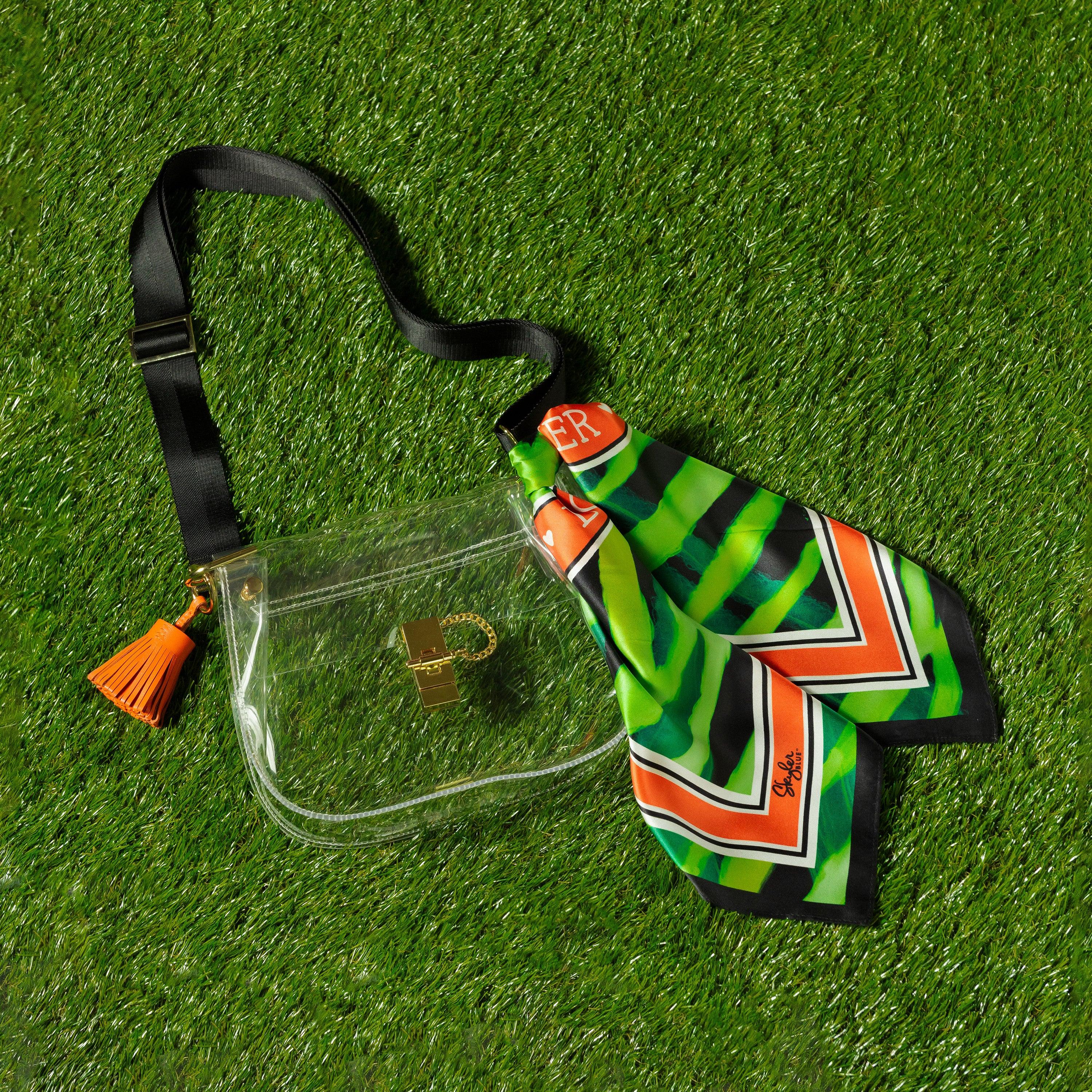 The Lucy Clear Medium Saddle Bag