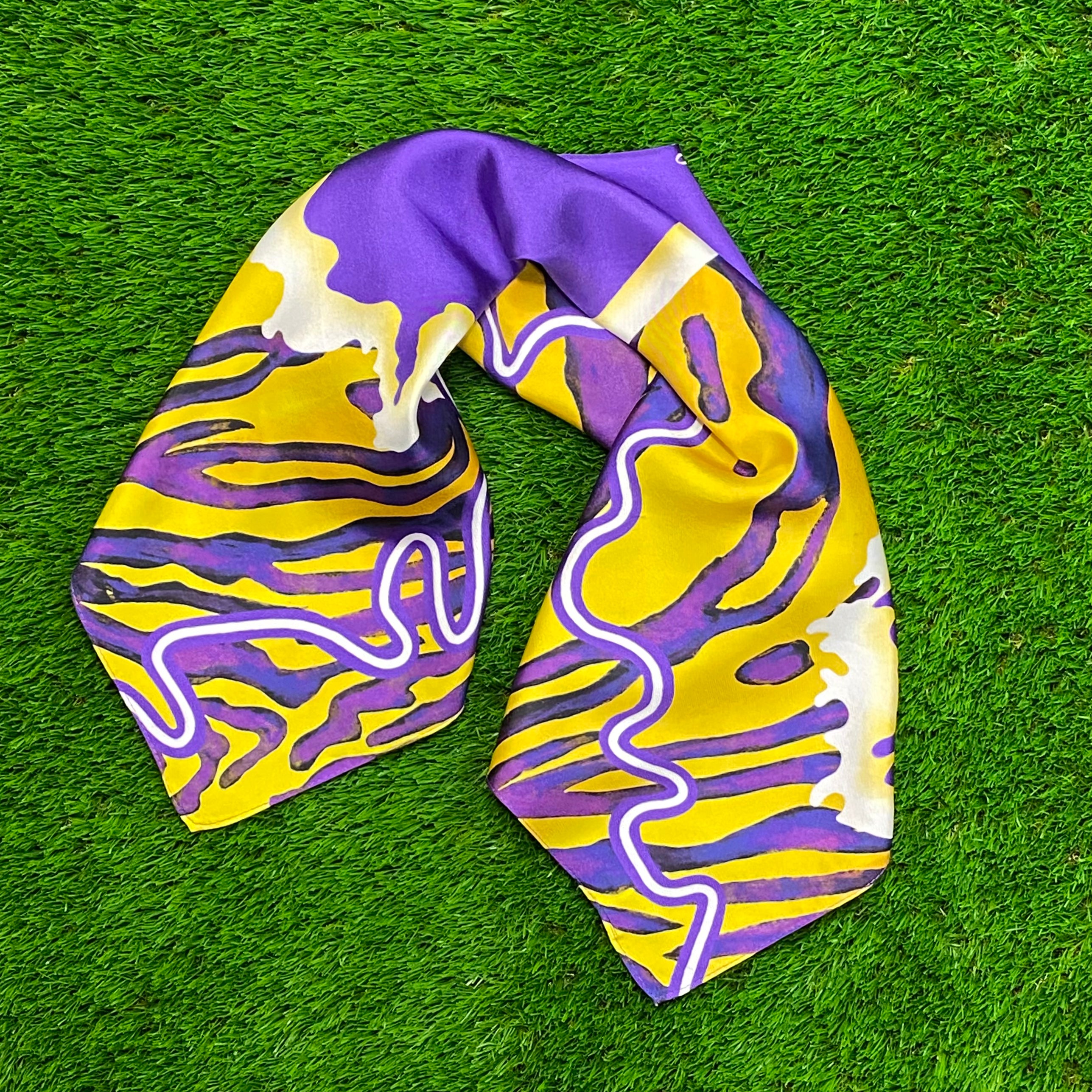 Skyler Blue’s The Baton Rouge 60-centimeter 100% silk twill scarf