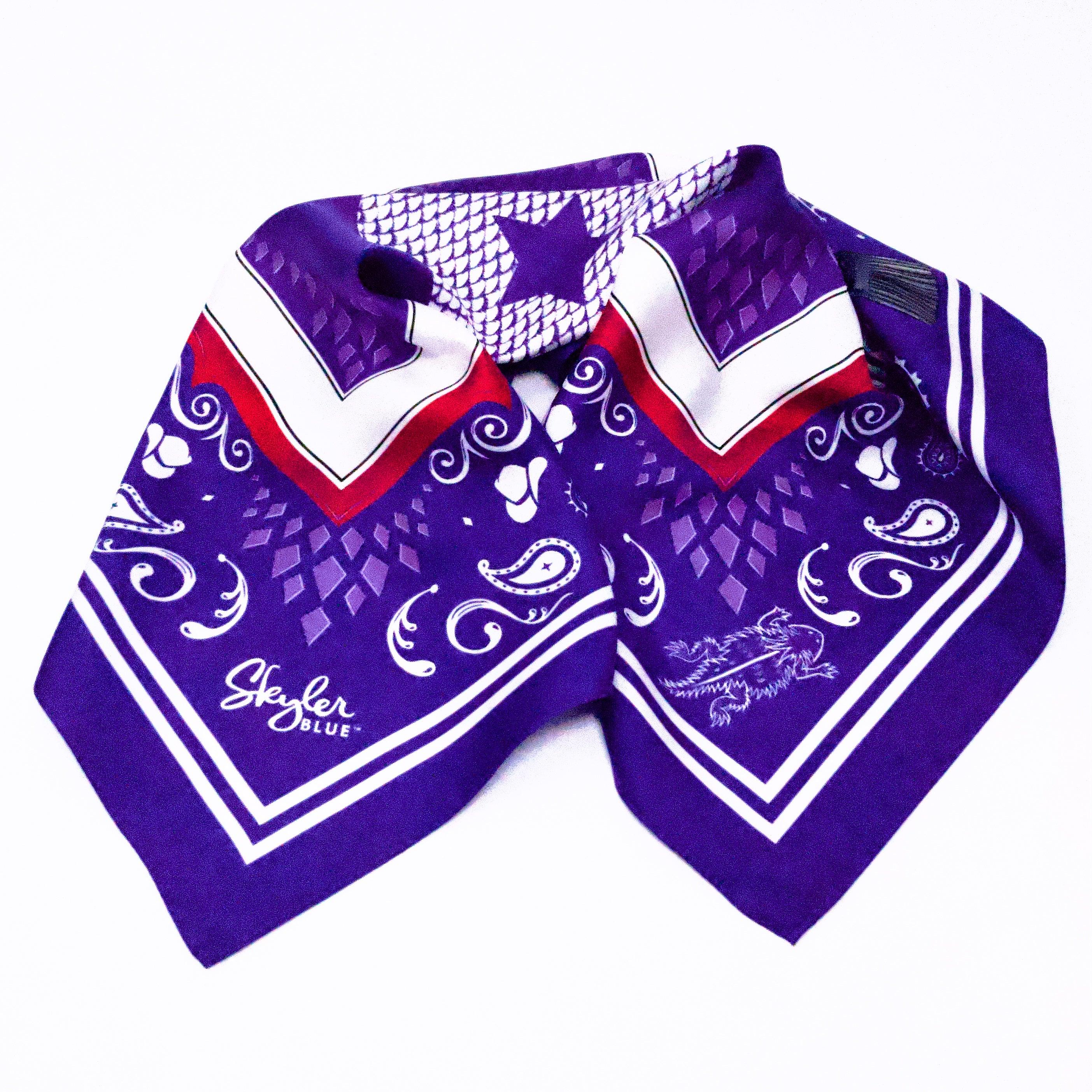 Skyler Blue’s The Fort Worth 60-centimeter 100% silk twill scarf