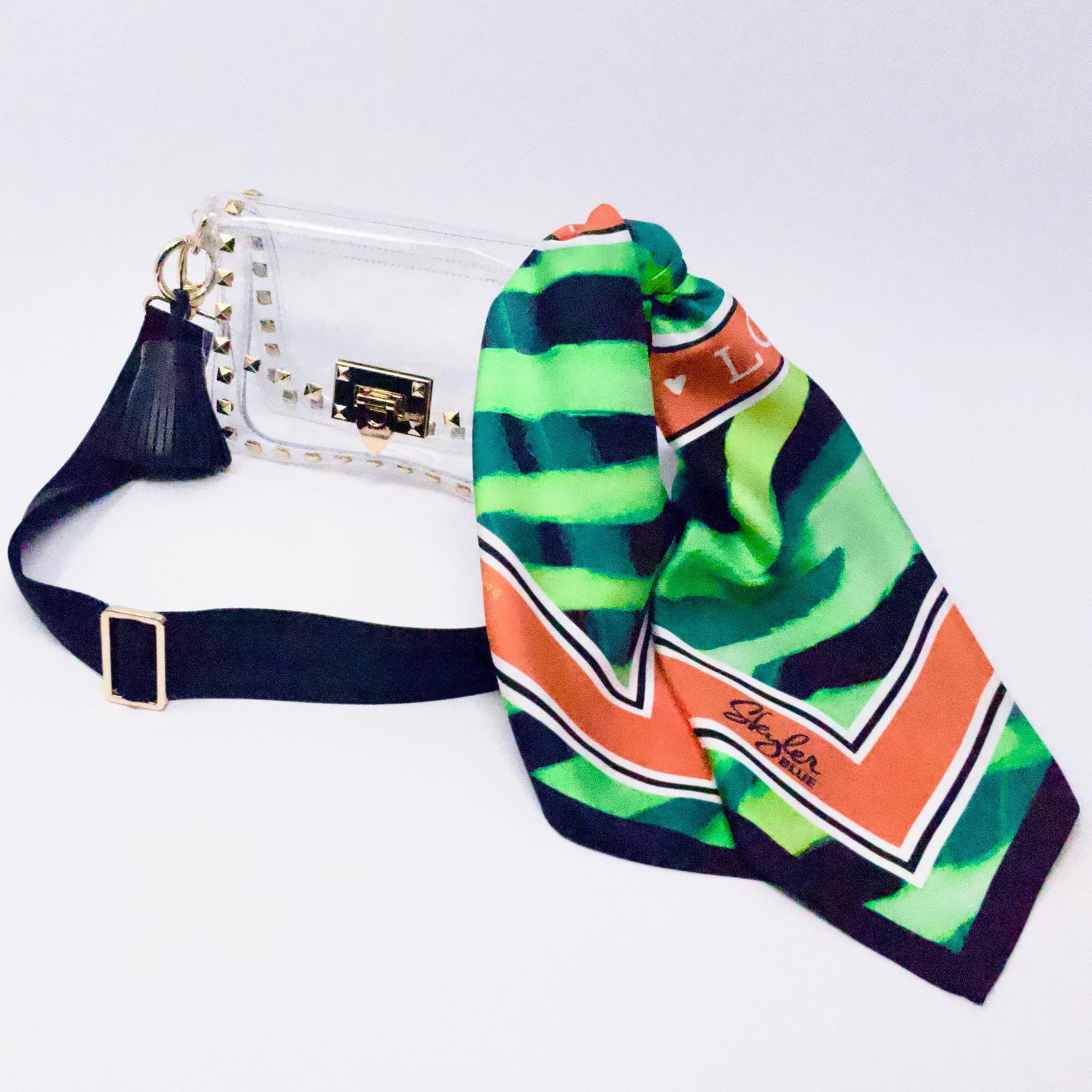 The Lucy Clear Small Studded Bag