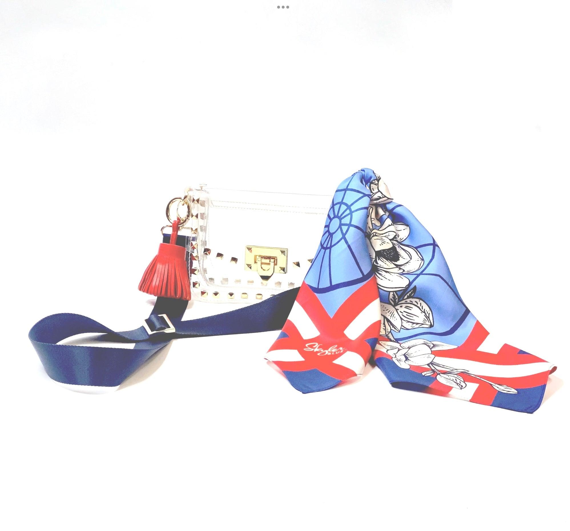 The Oxford Clear Small Studded Bag