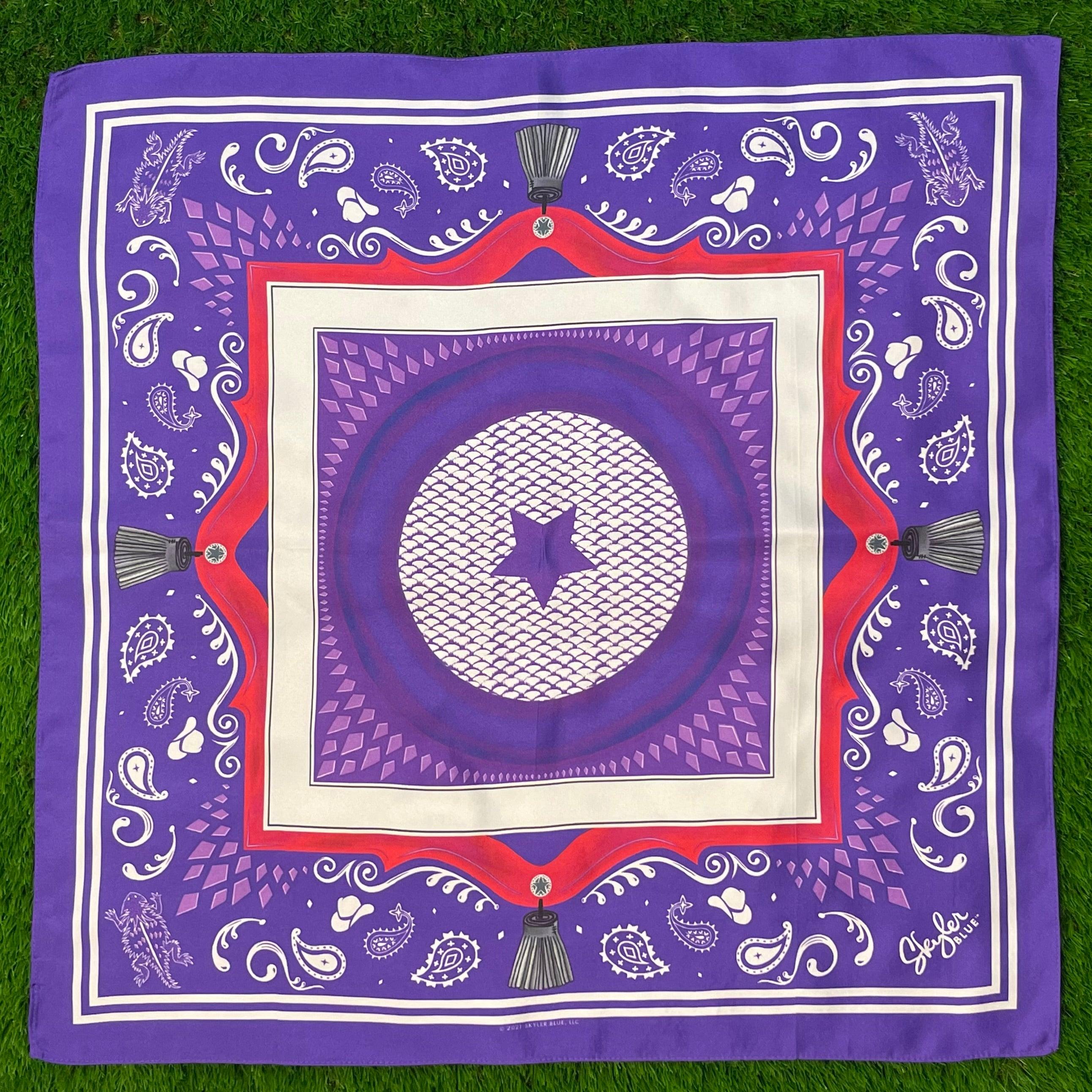 Skyler Blue’s The Fort Worth 60-centimeter 100% silk twill scarf