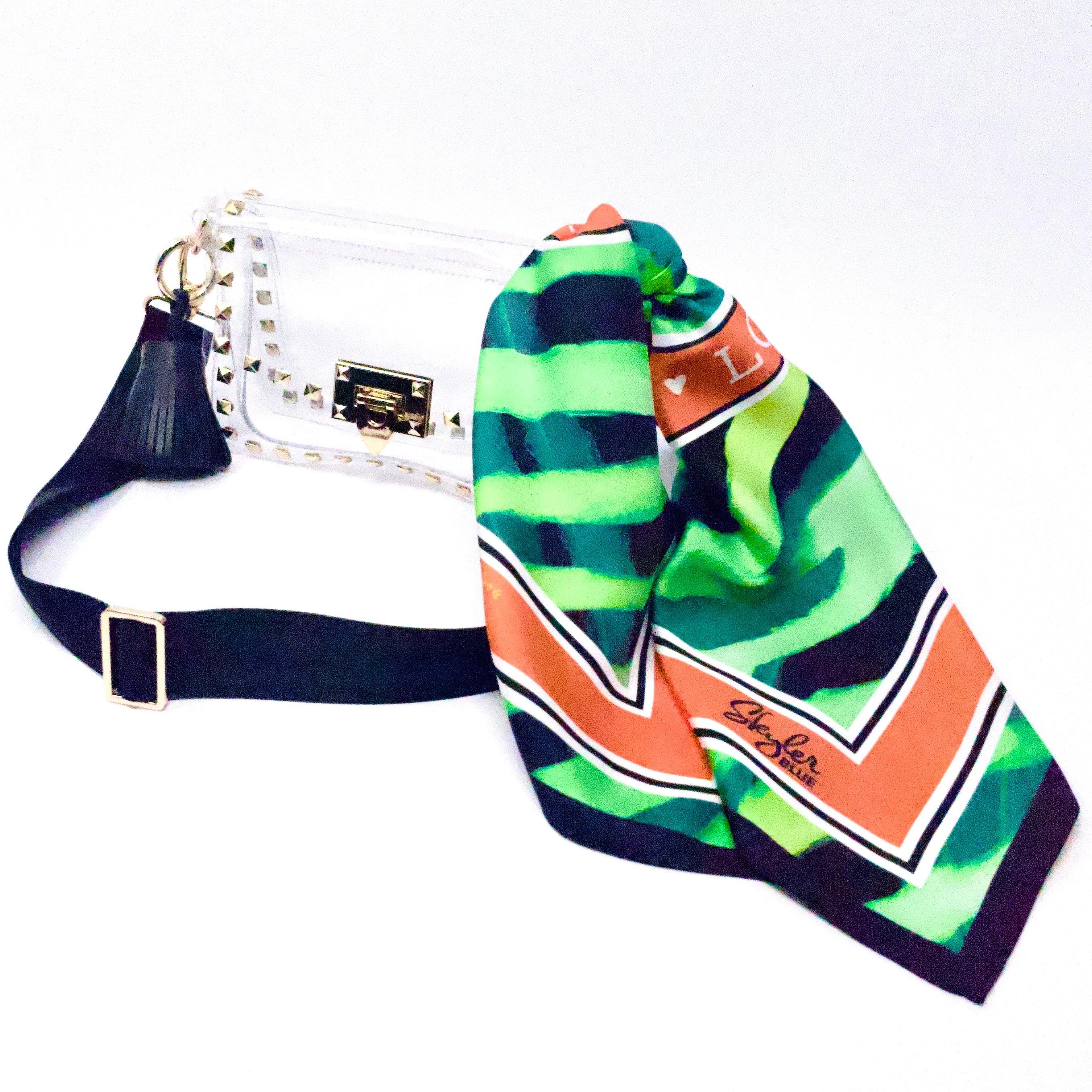 The Lucy Clear Small Studded Bag