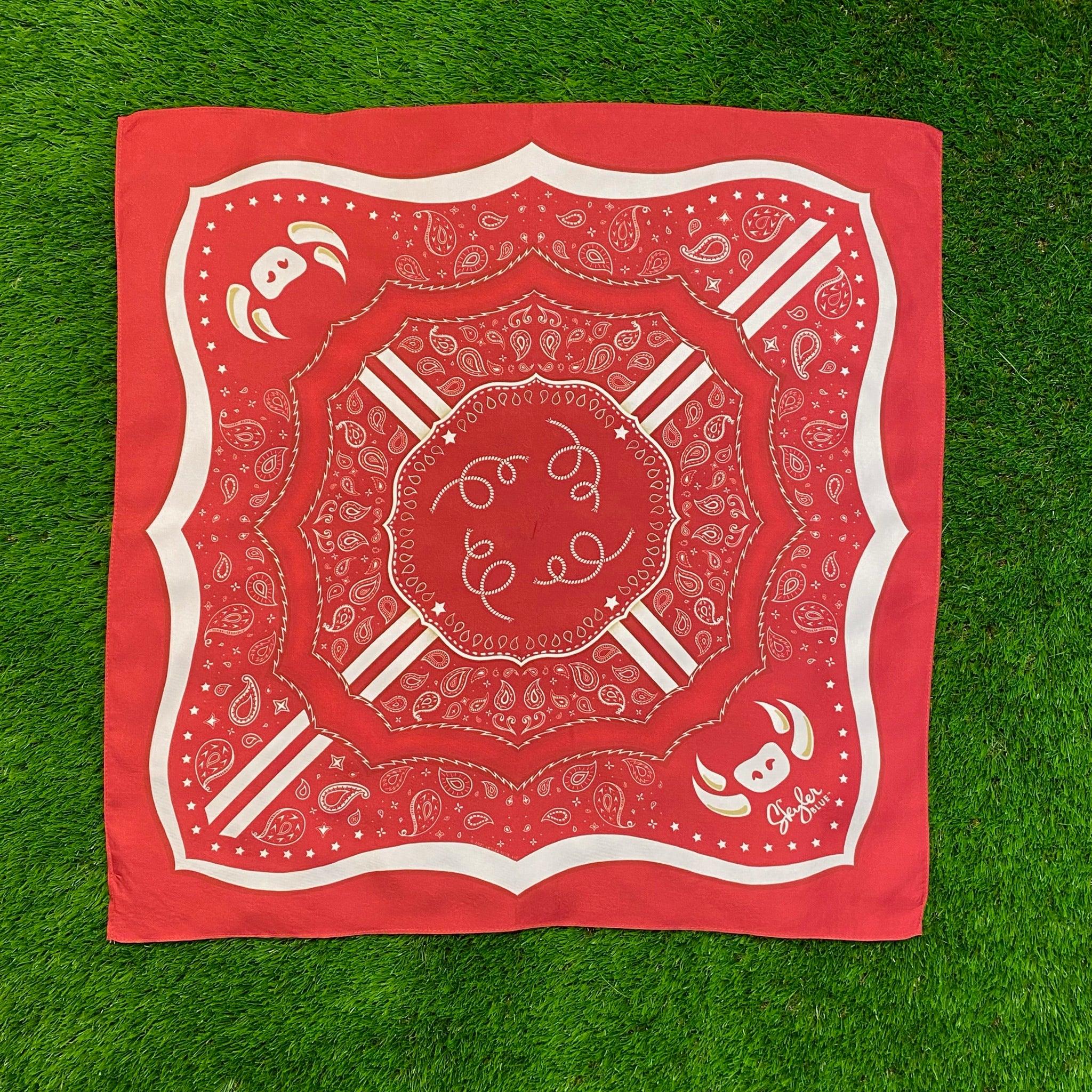 Skyler Blue’s The Fayetteville 60-centimeter 100% silk twill scarf