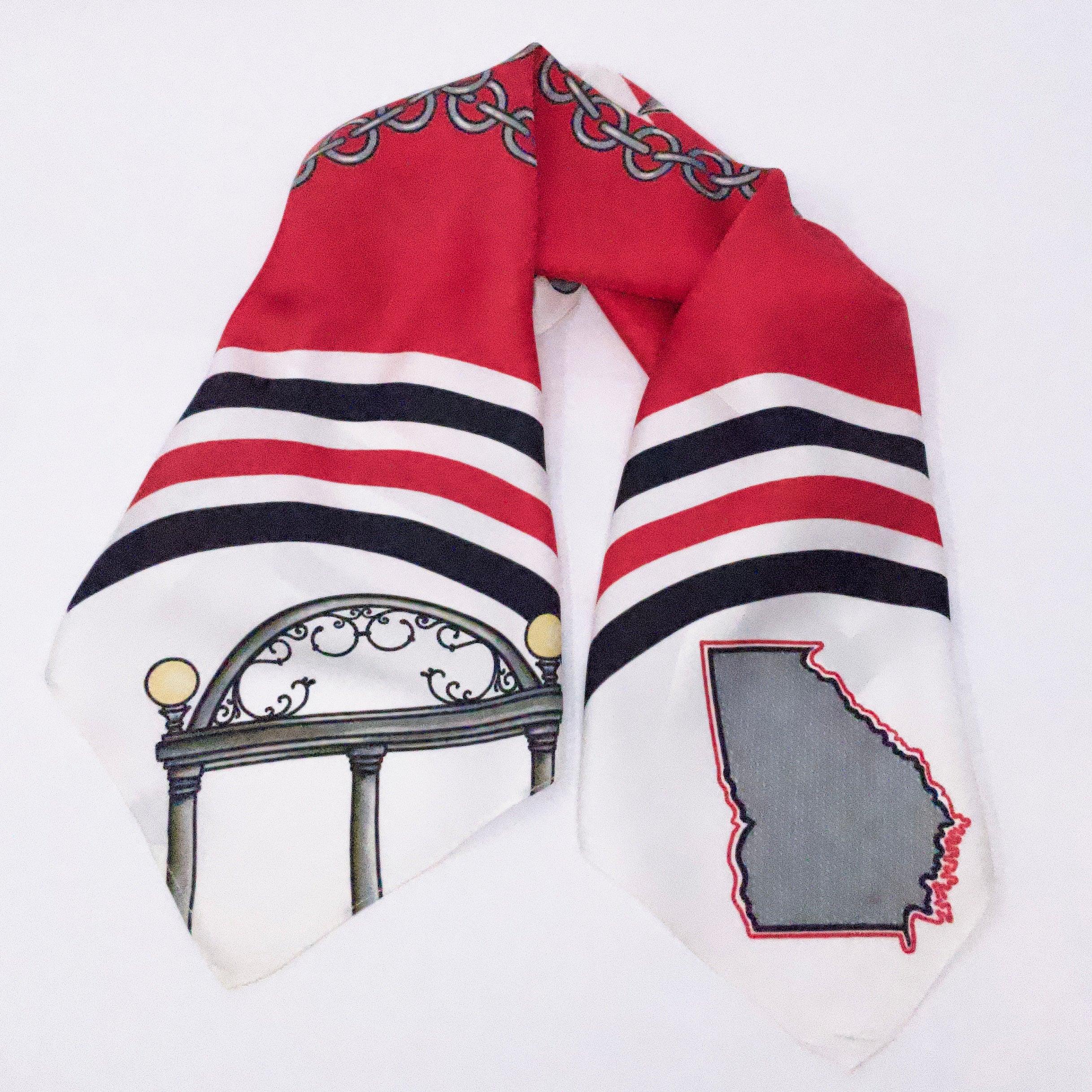 Skyler Blue’s The Athens 001 60-centimeter 100% silk twill scarf