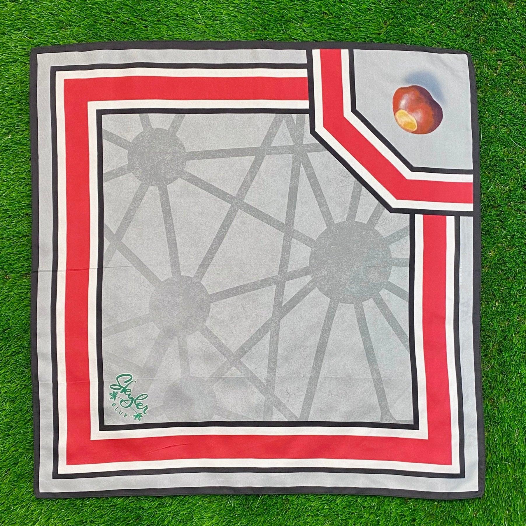 Skyler Blue’s The Columbus 60-centimeter 100% silk twill scarf