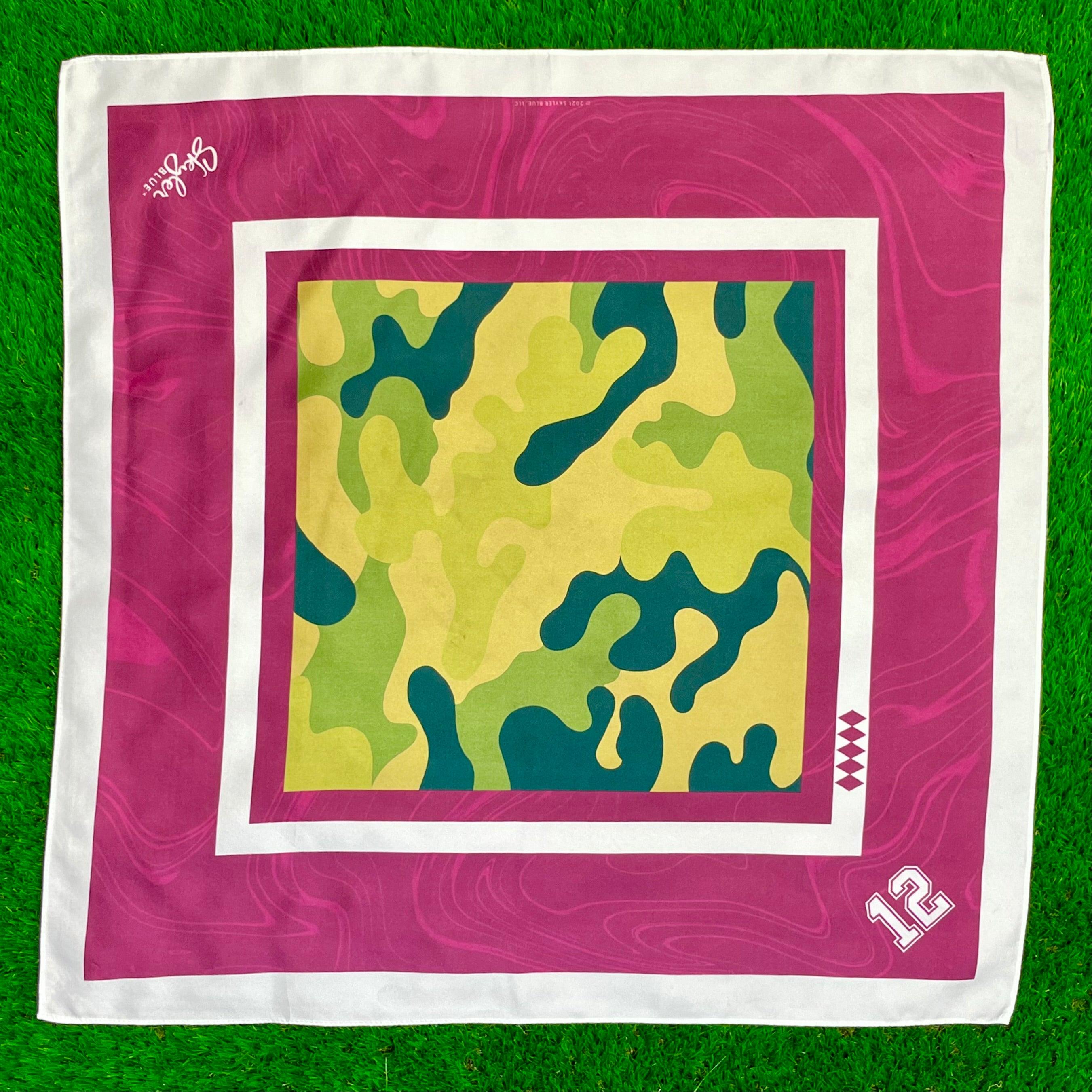 Skyler Blue’s The College Station 60-centimeter 100% silk twill scarf