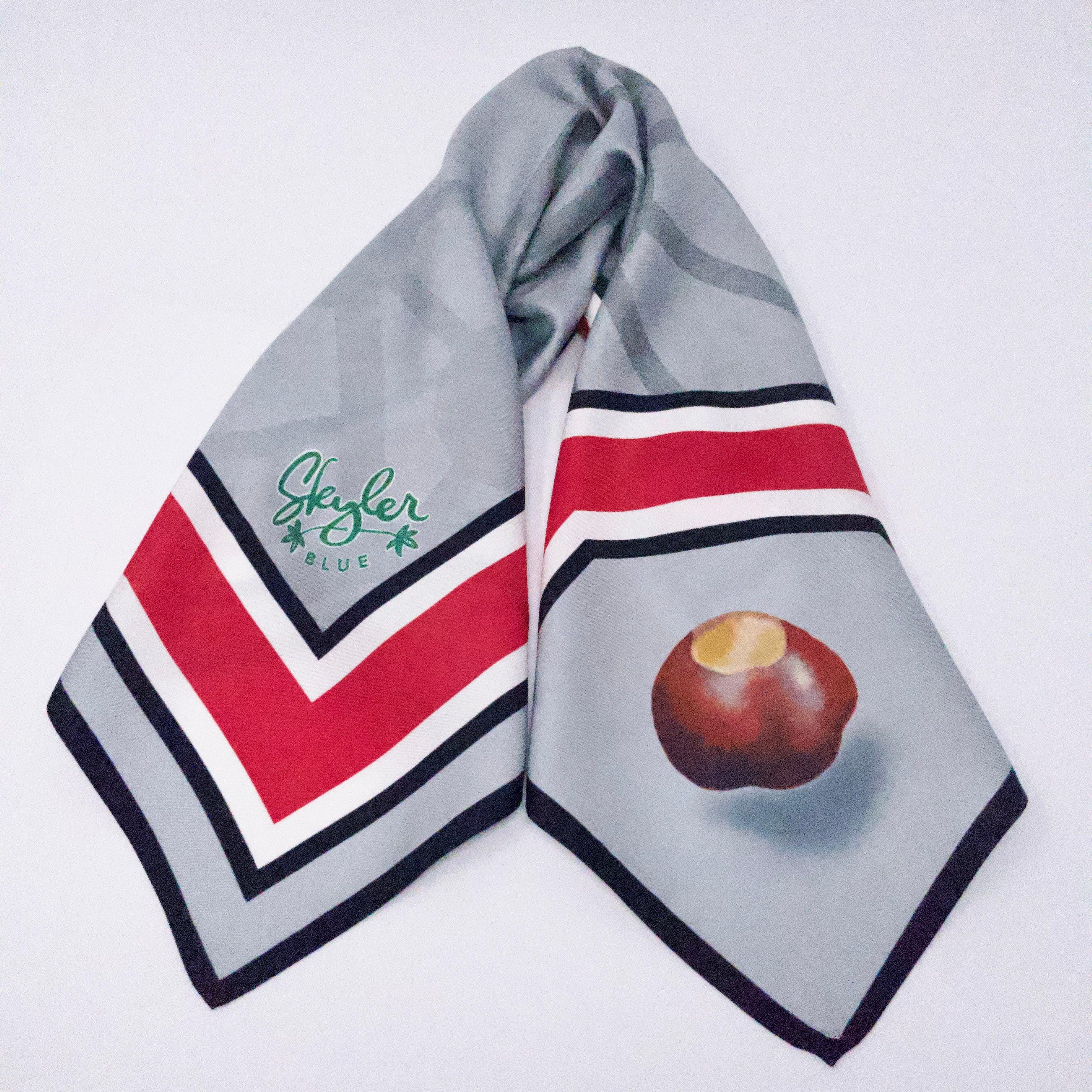 Skyler Blue’s The Columbus 60-centimeter 100% silk twill scarf