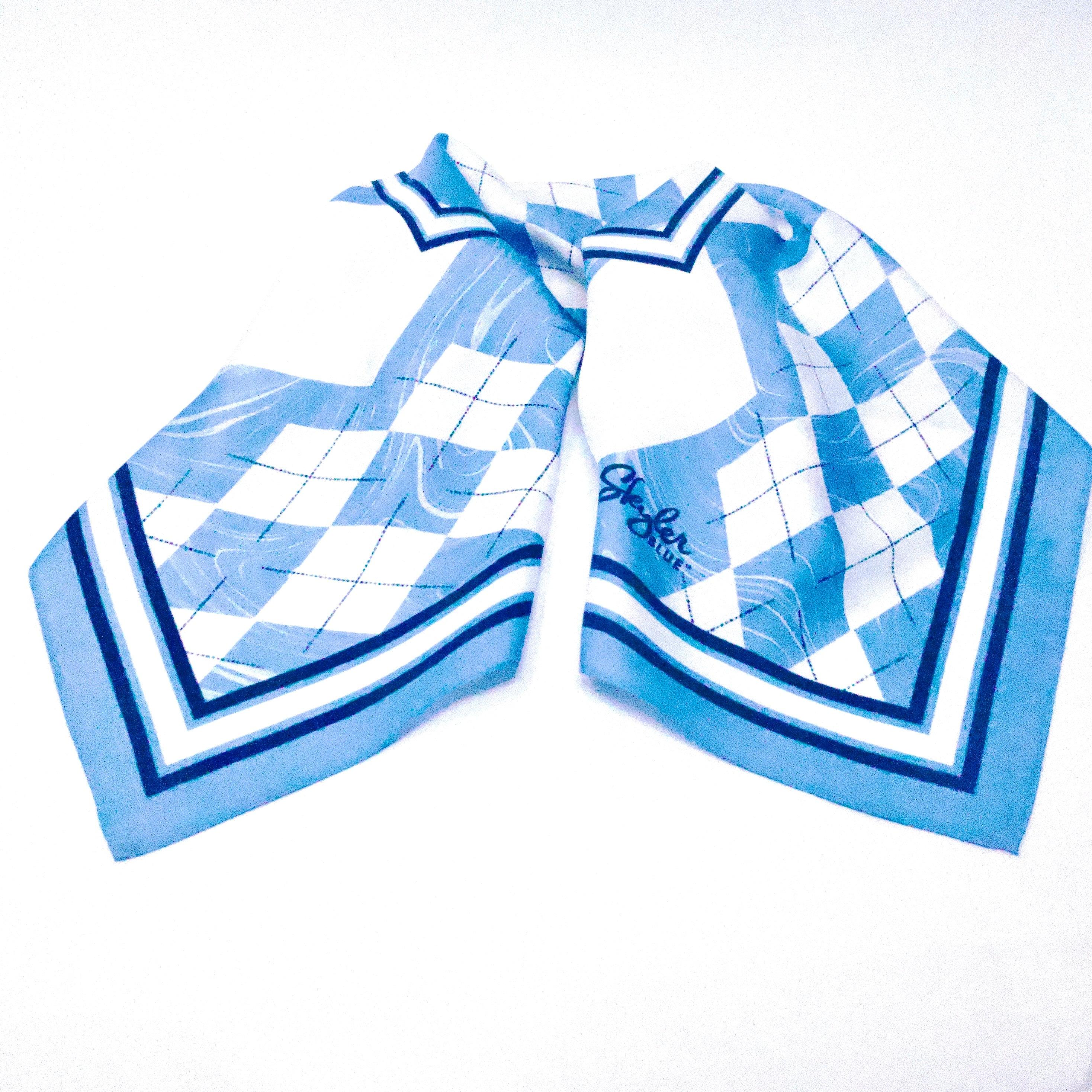 Skyler Blue’s The Chapel Hill 60-centimeter 100% silk twill scarf