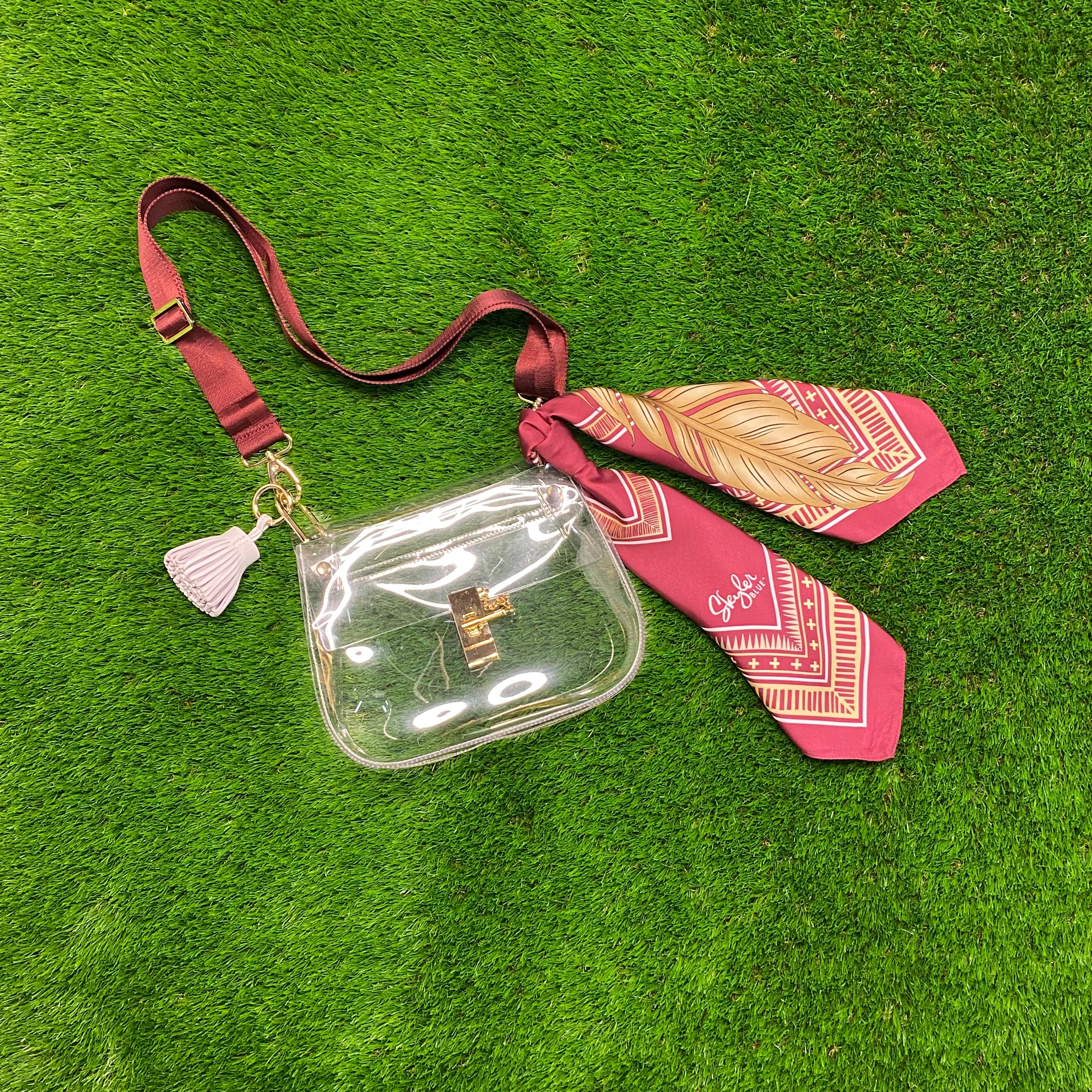 The Tallahassee Clear Medium Saddle Bag