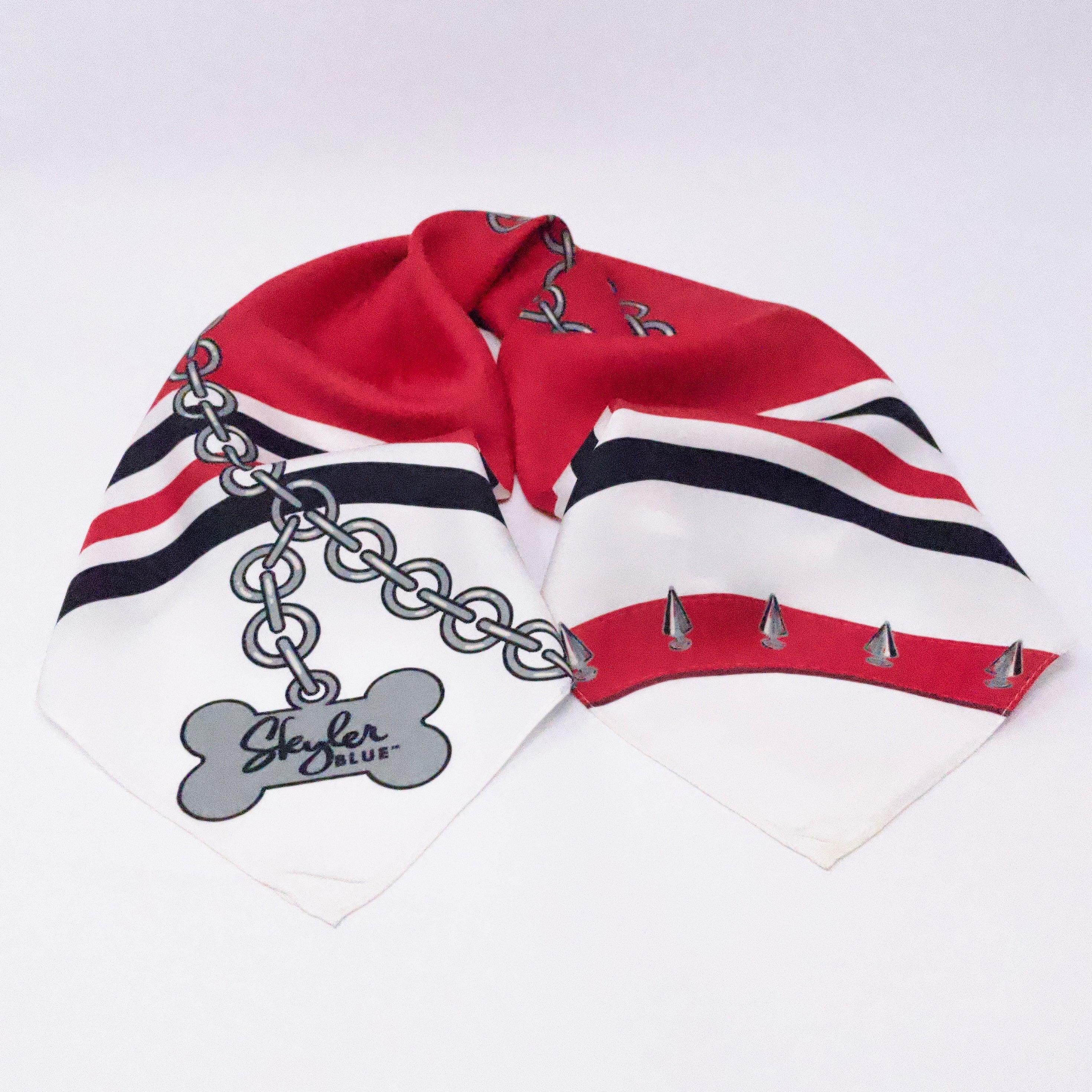 Skyler Blue’s The Athens 001 60-centimeter 100% silk twill scarf