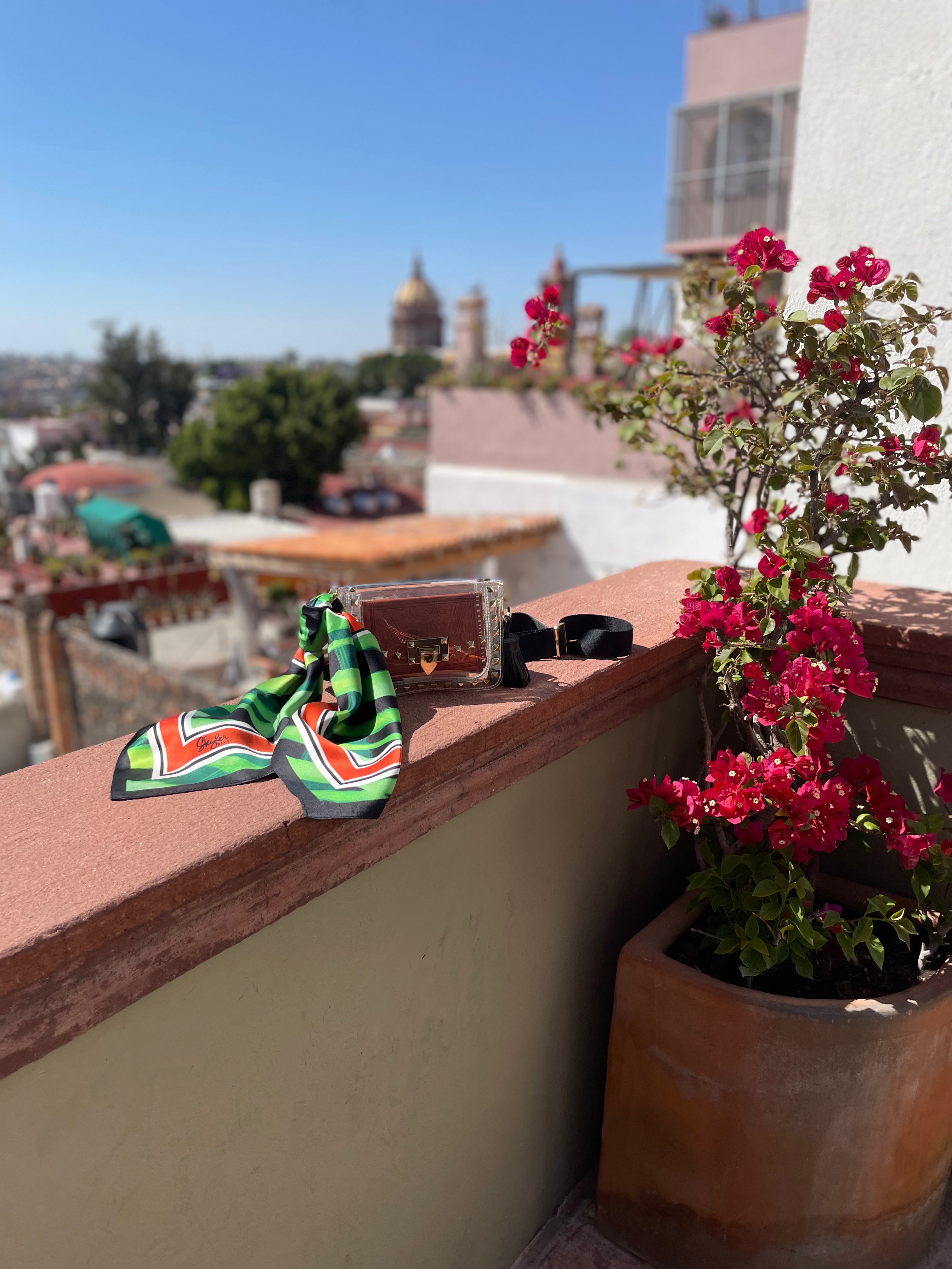 The Lucy Clear Small Studded Bag