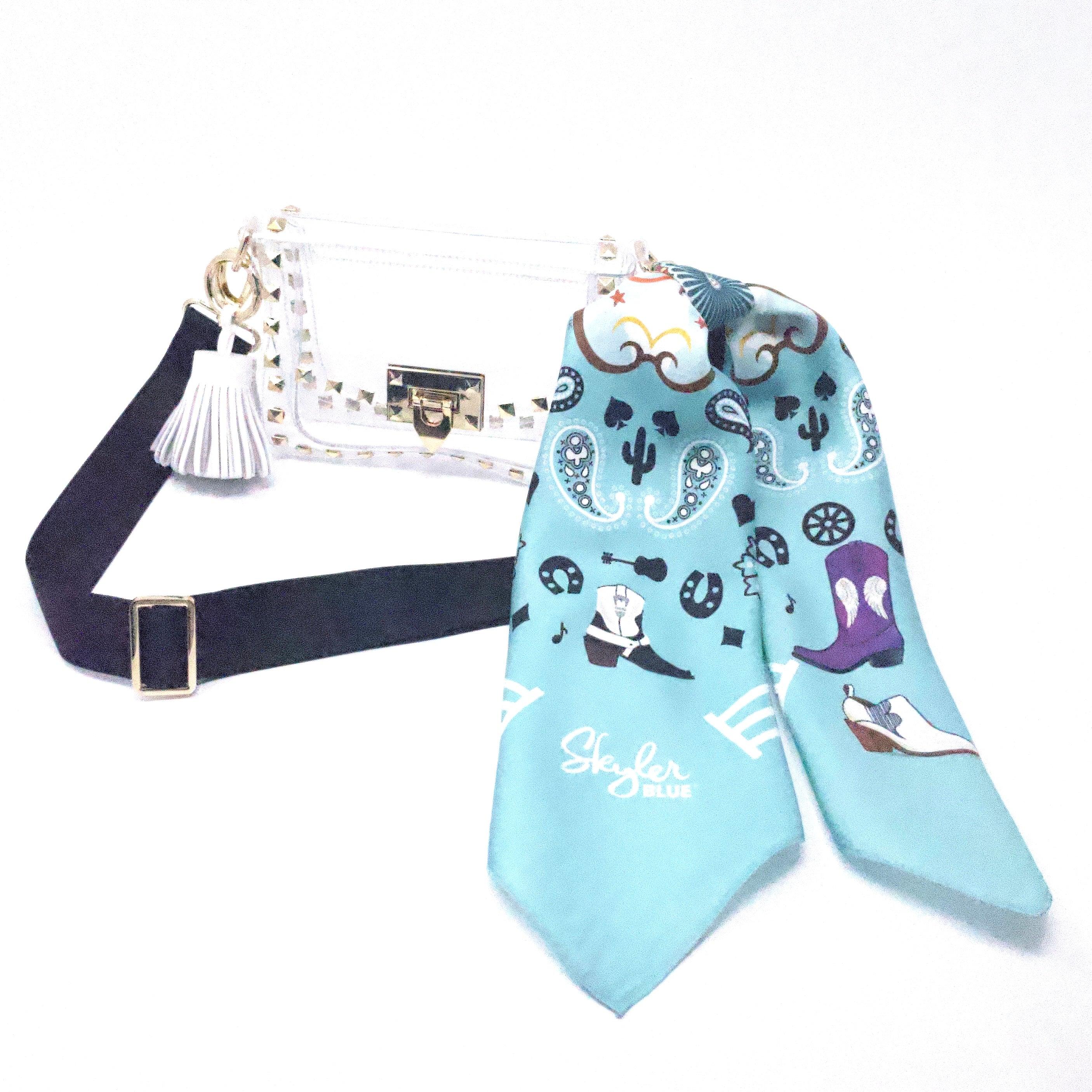 The Rodeo Clear Small Studded Bag