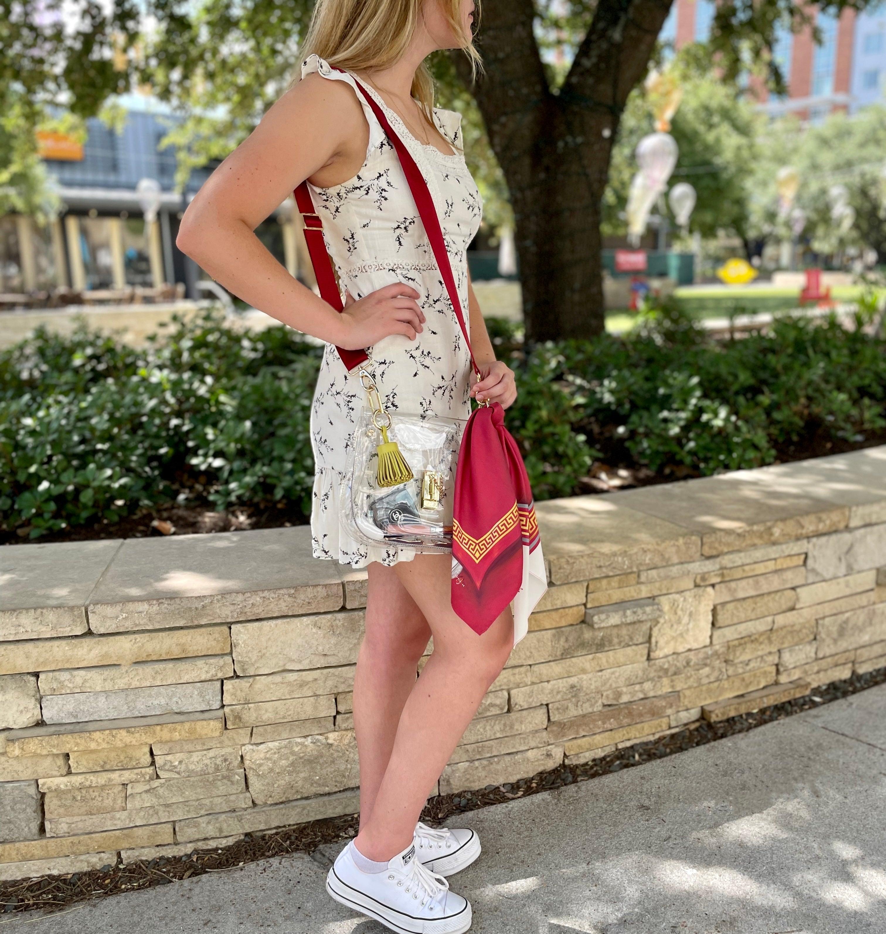 The Troy 001 Clear Medium Saddle Bag