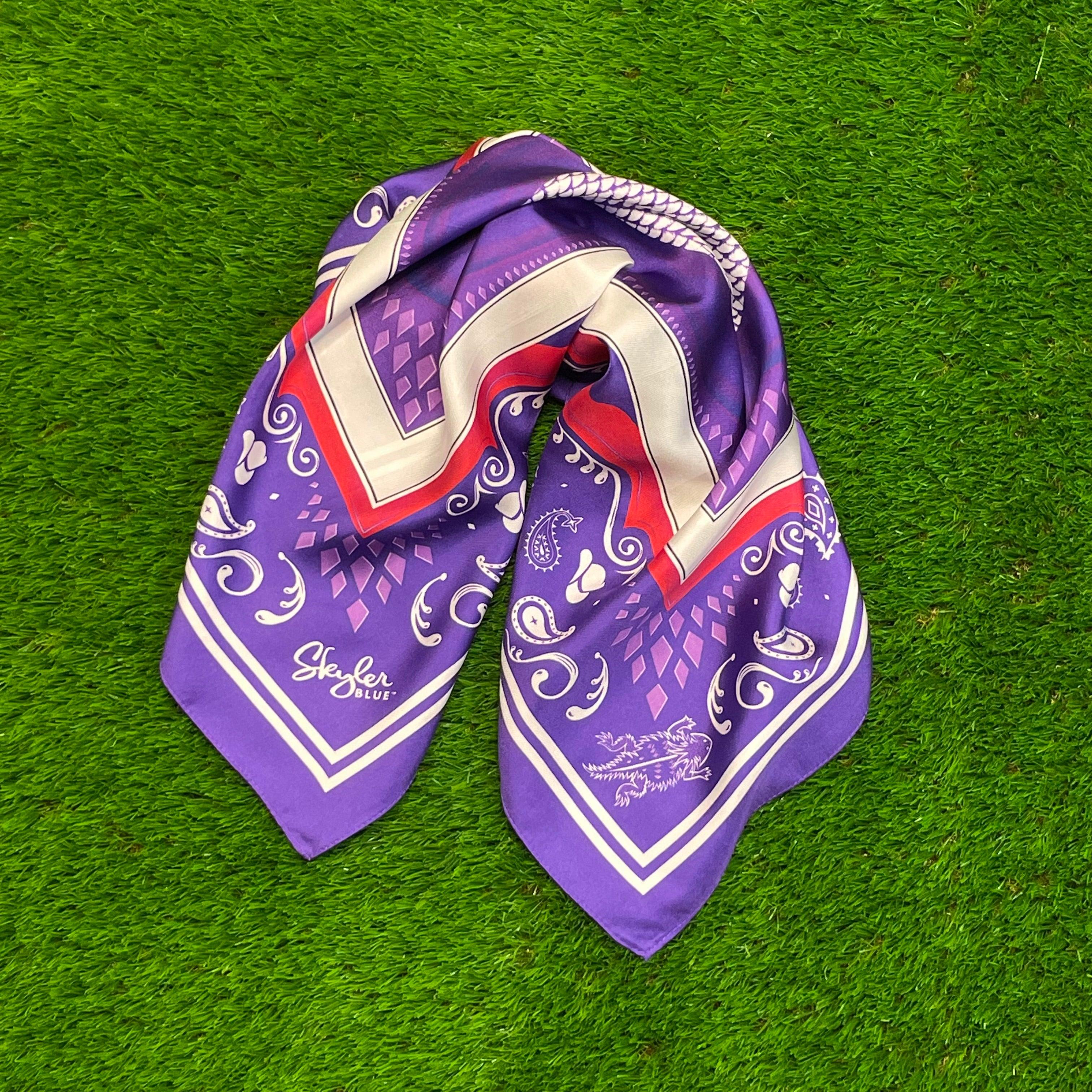 Skyler Blue’s The Fort Worth 60-centimeter 100% silk twill scarf