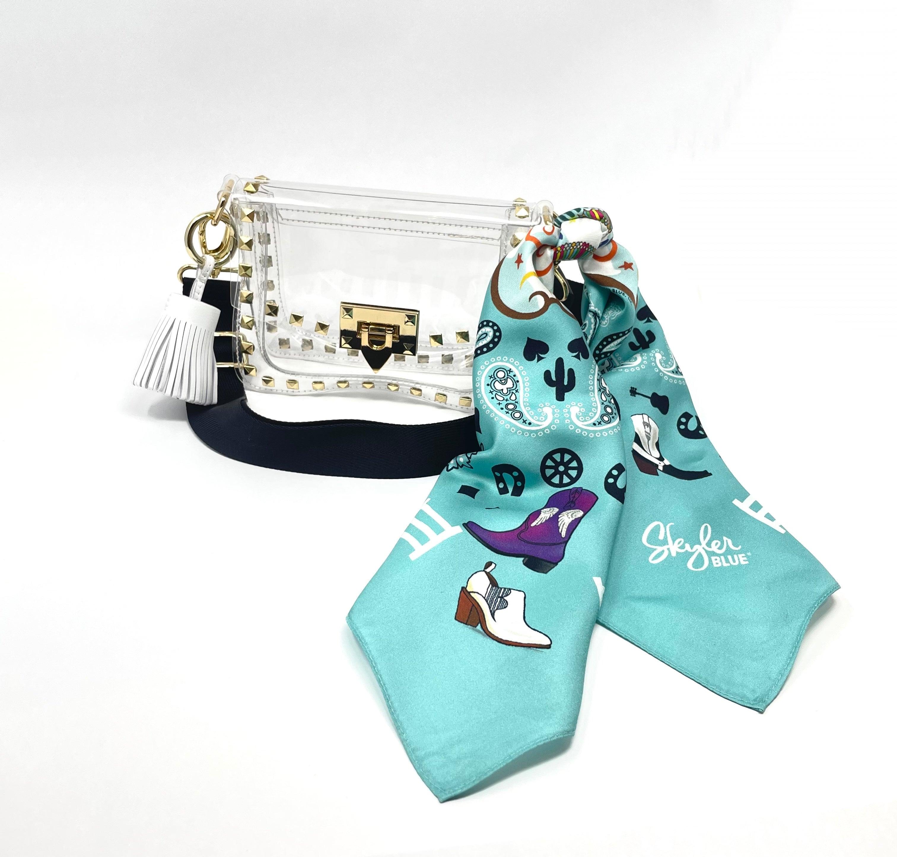 The Rodeo Clear Small Studded Bag