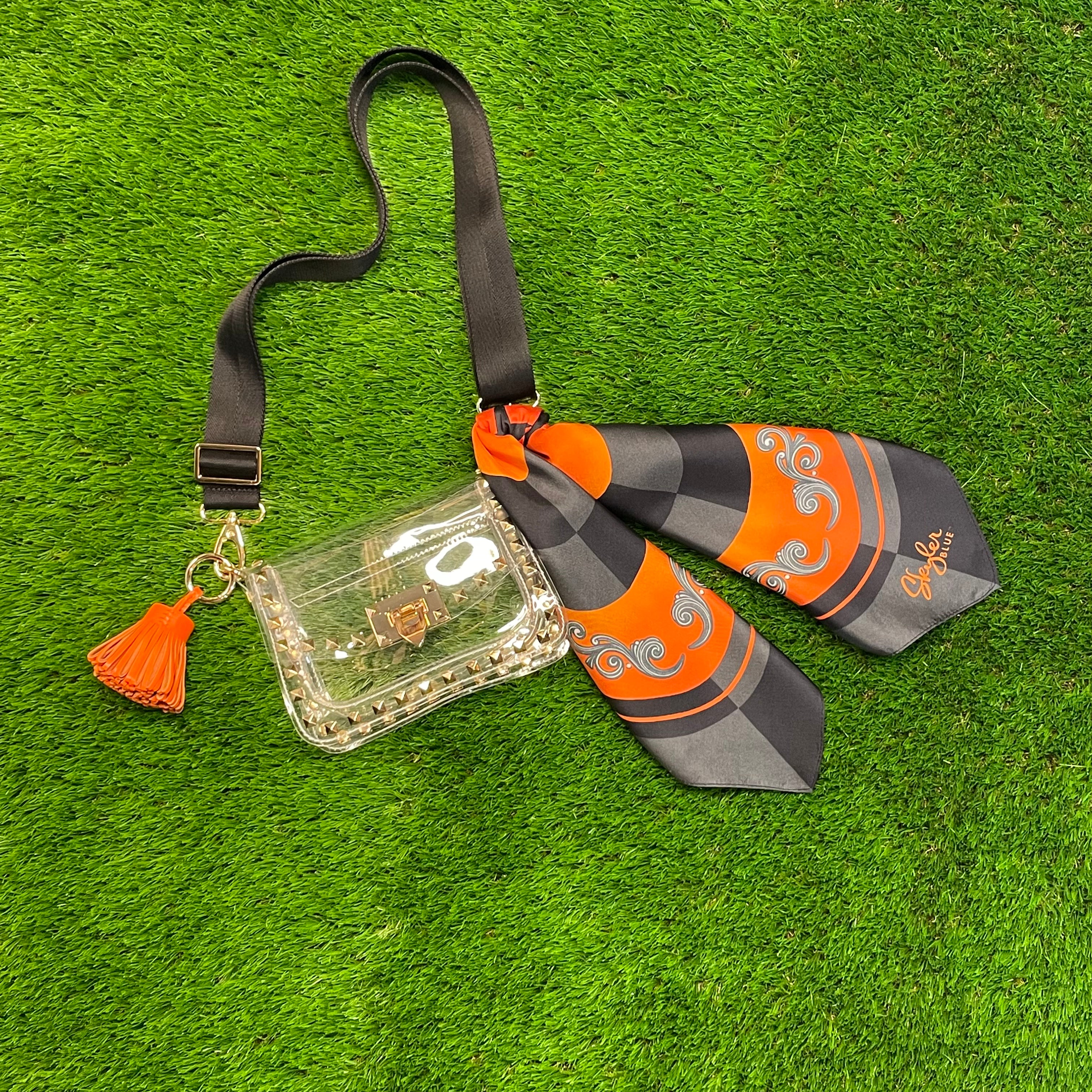 The Stillwater Clear Small Studded Bag