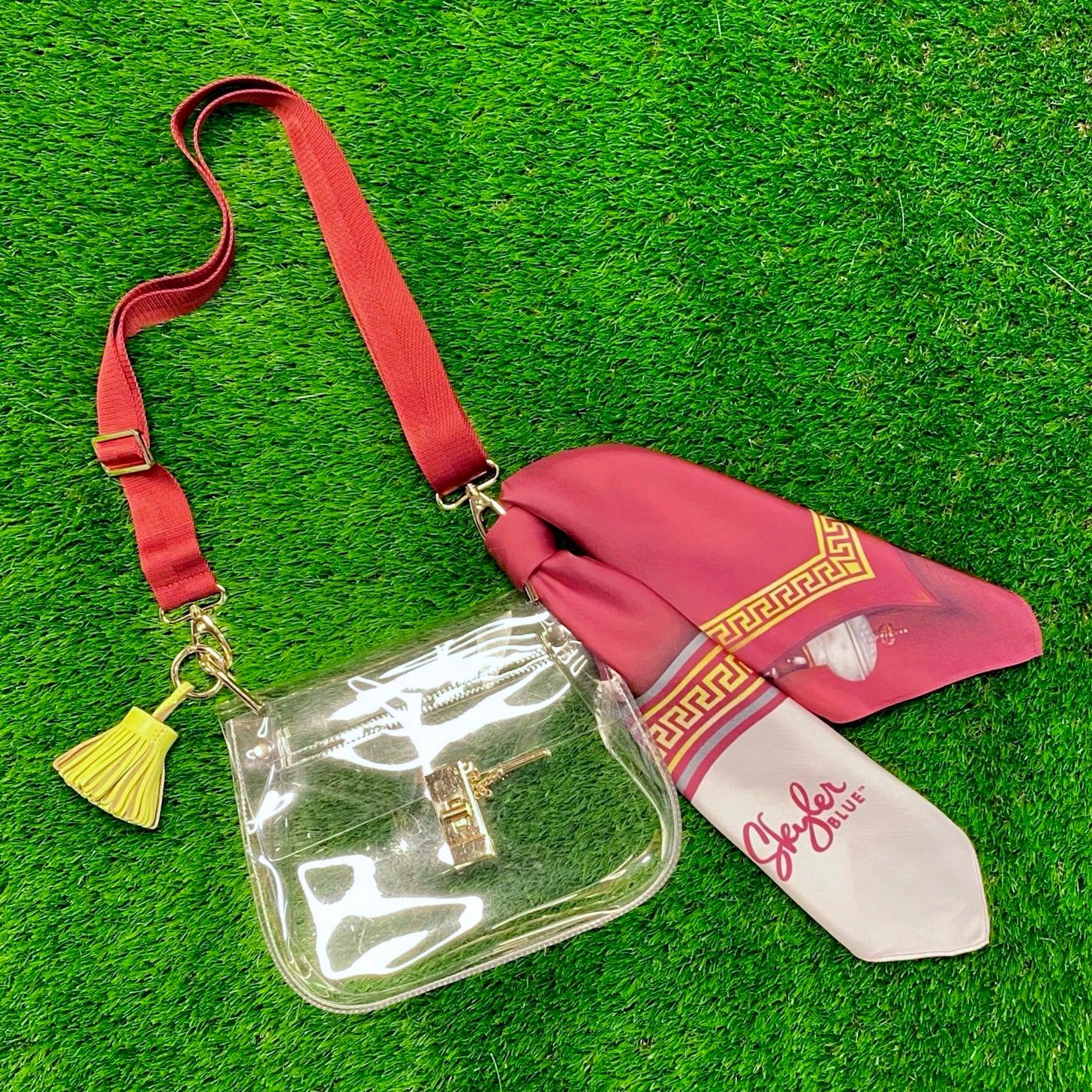 The Troy 001 Clear Medium Saddle Bag