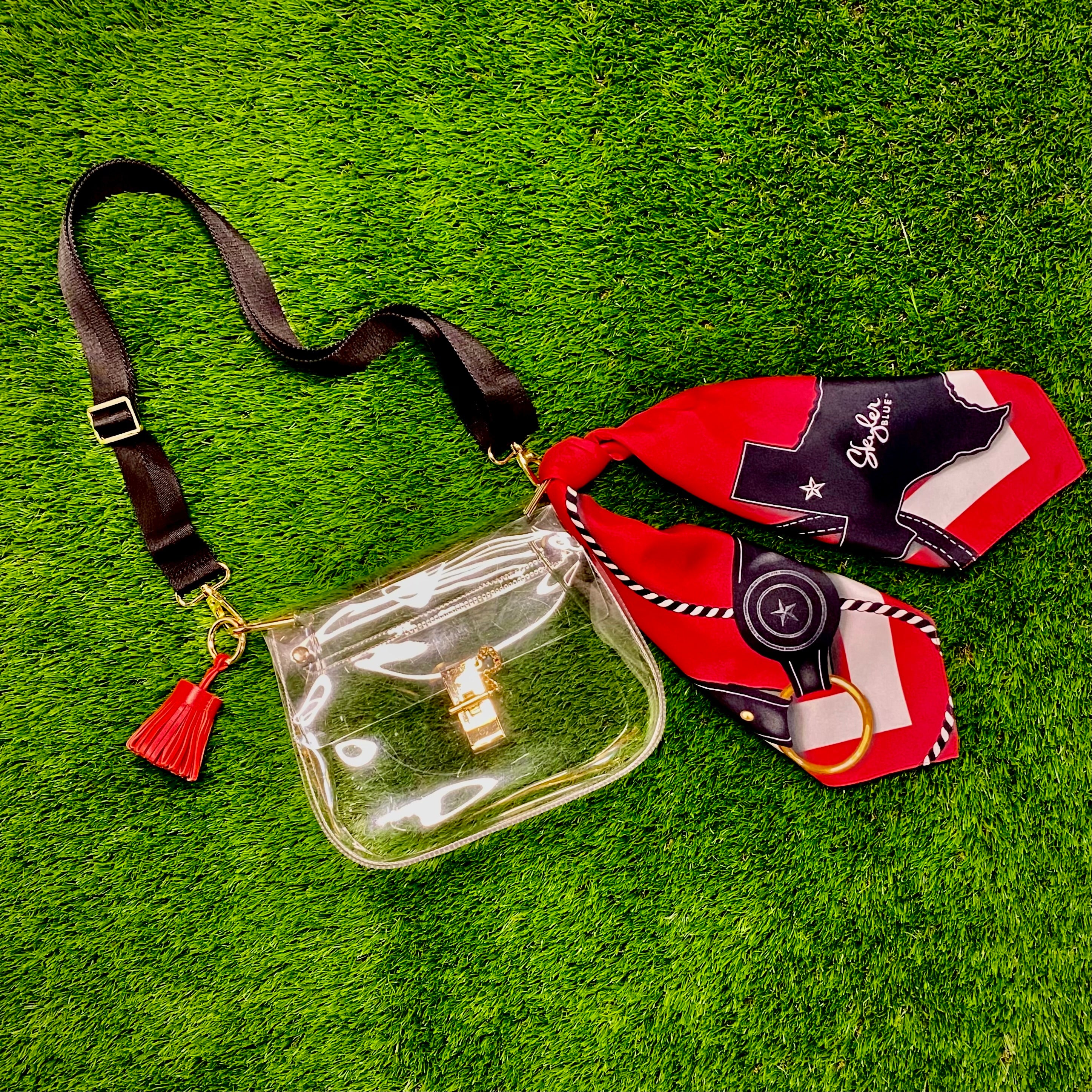 The Lubbock Clear Medium Saddle Bag