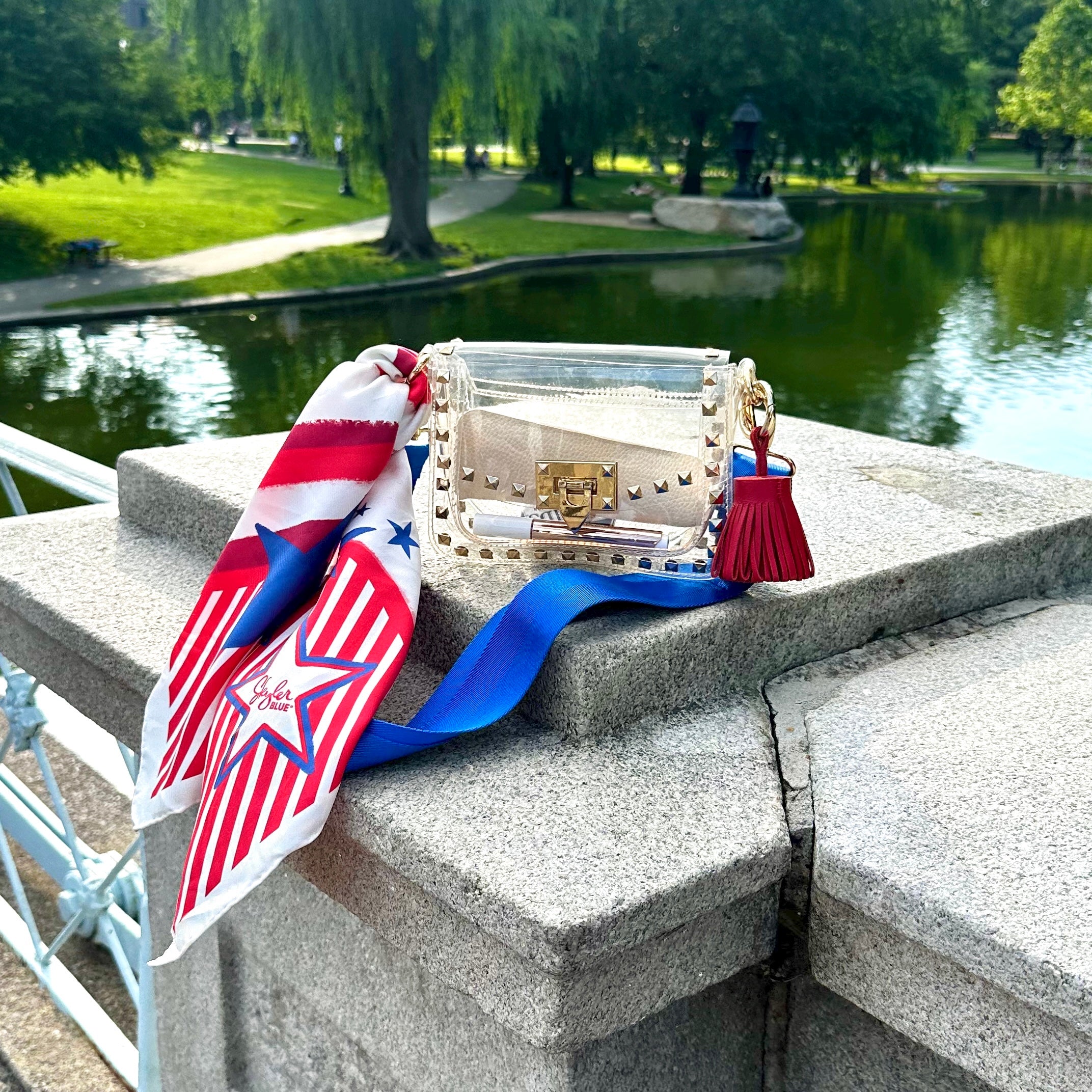 The America Clear Small Studded Bag