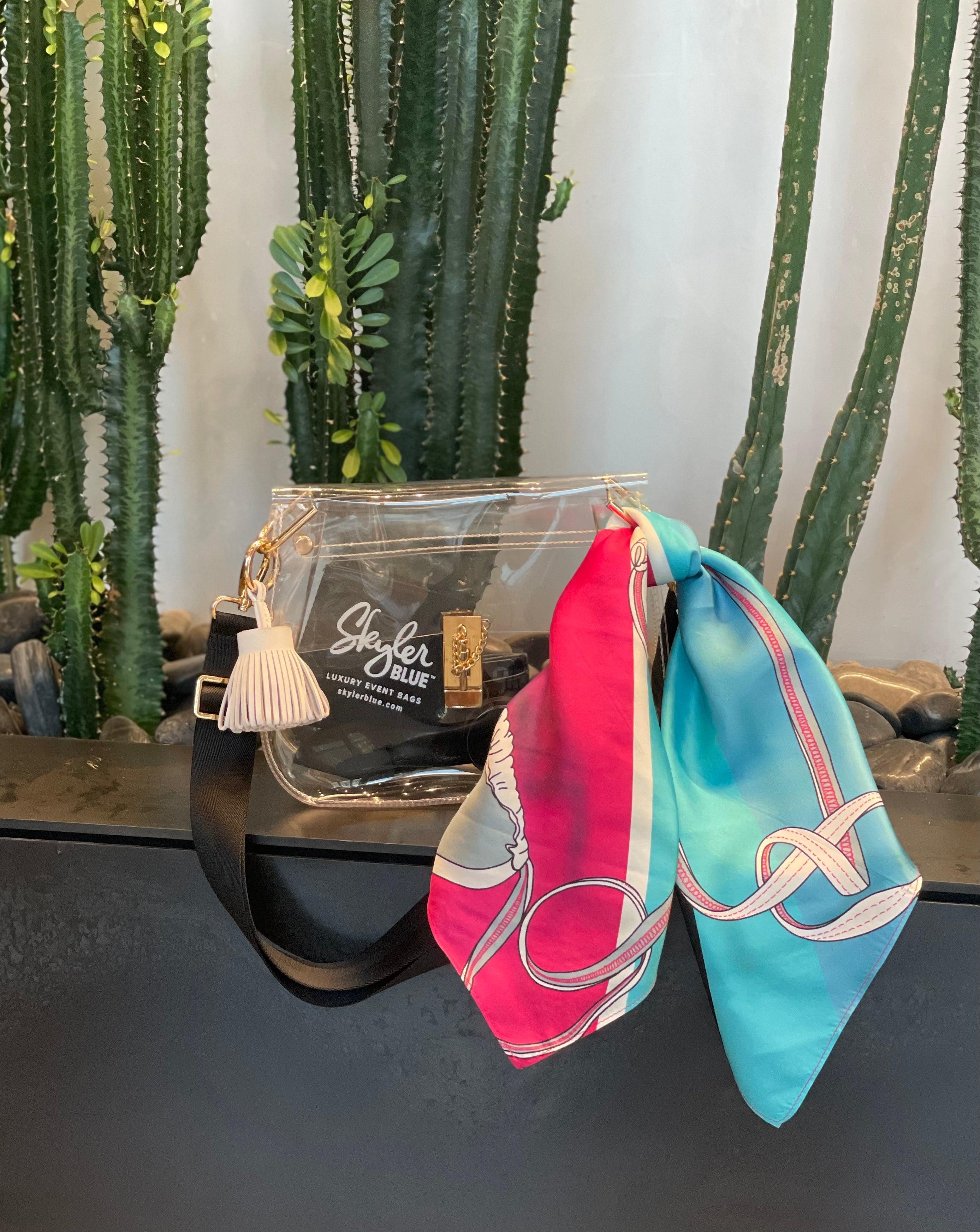 The Bikini Clear Medium Saddle Bag