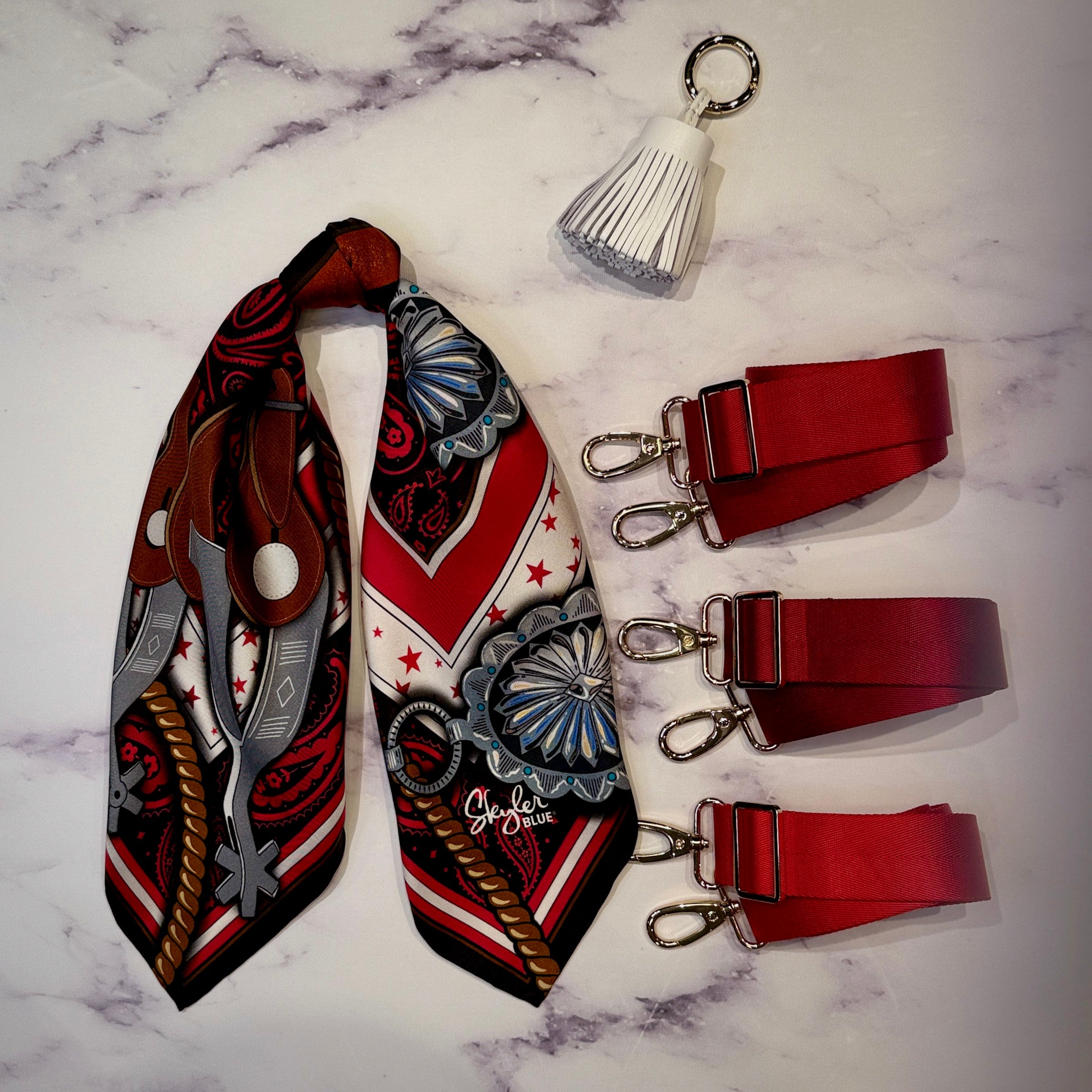 The Blushing Cowgirl Clear Large Satchel Bag