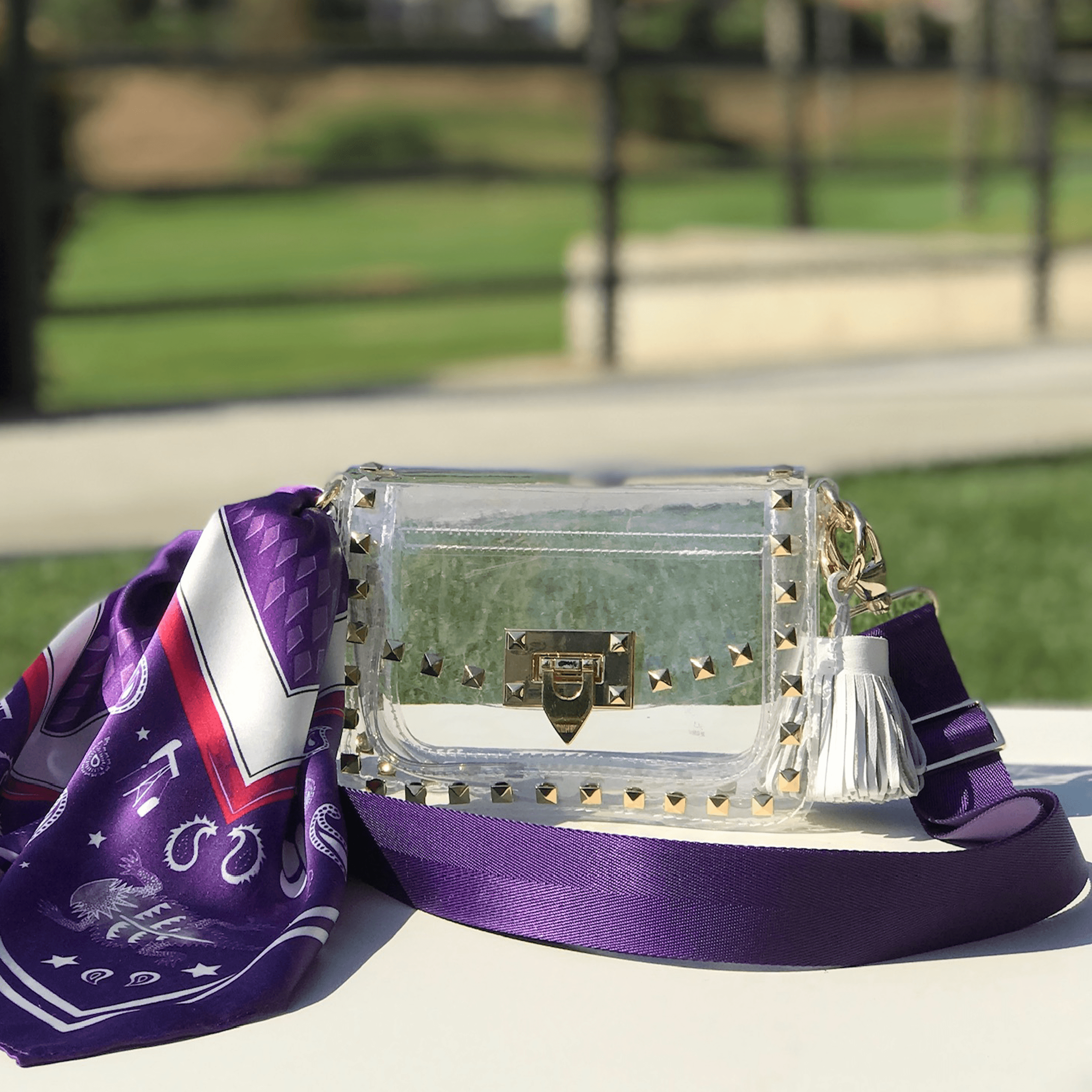 lv clear purses for women stadium