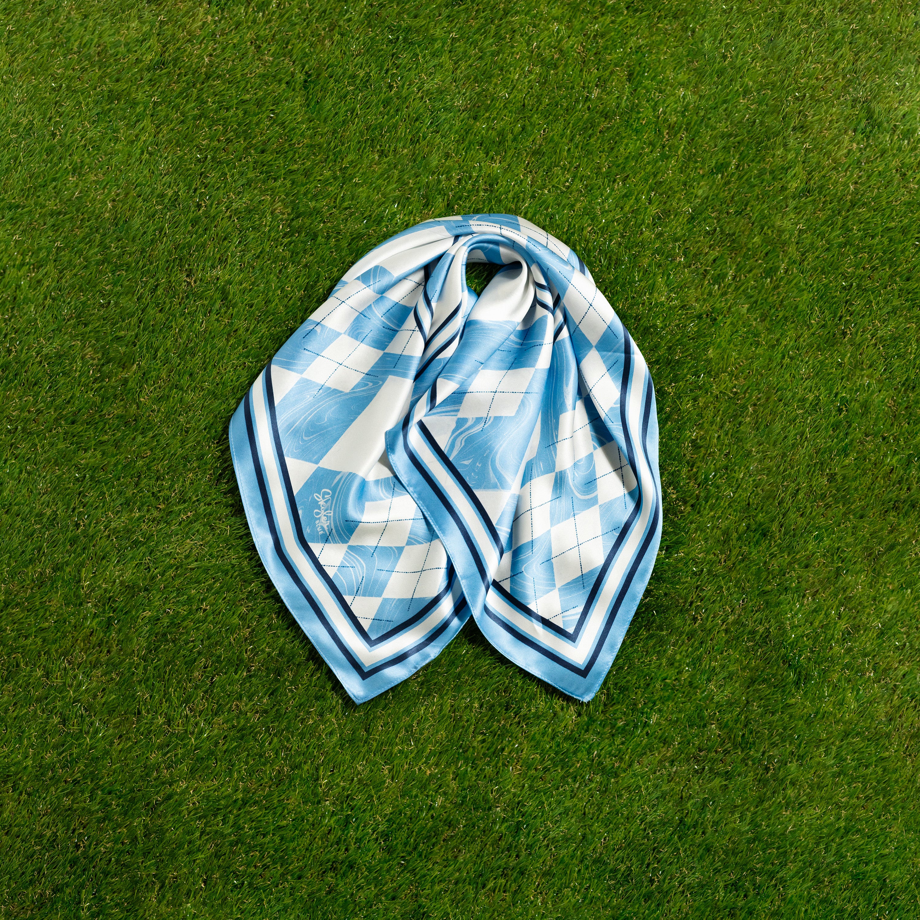 Skyler Blue’s The Chapel Hill 60-centimeter 100% silk twill scarf