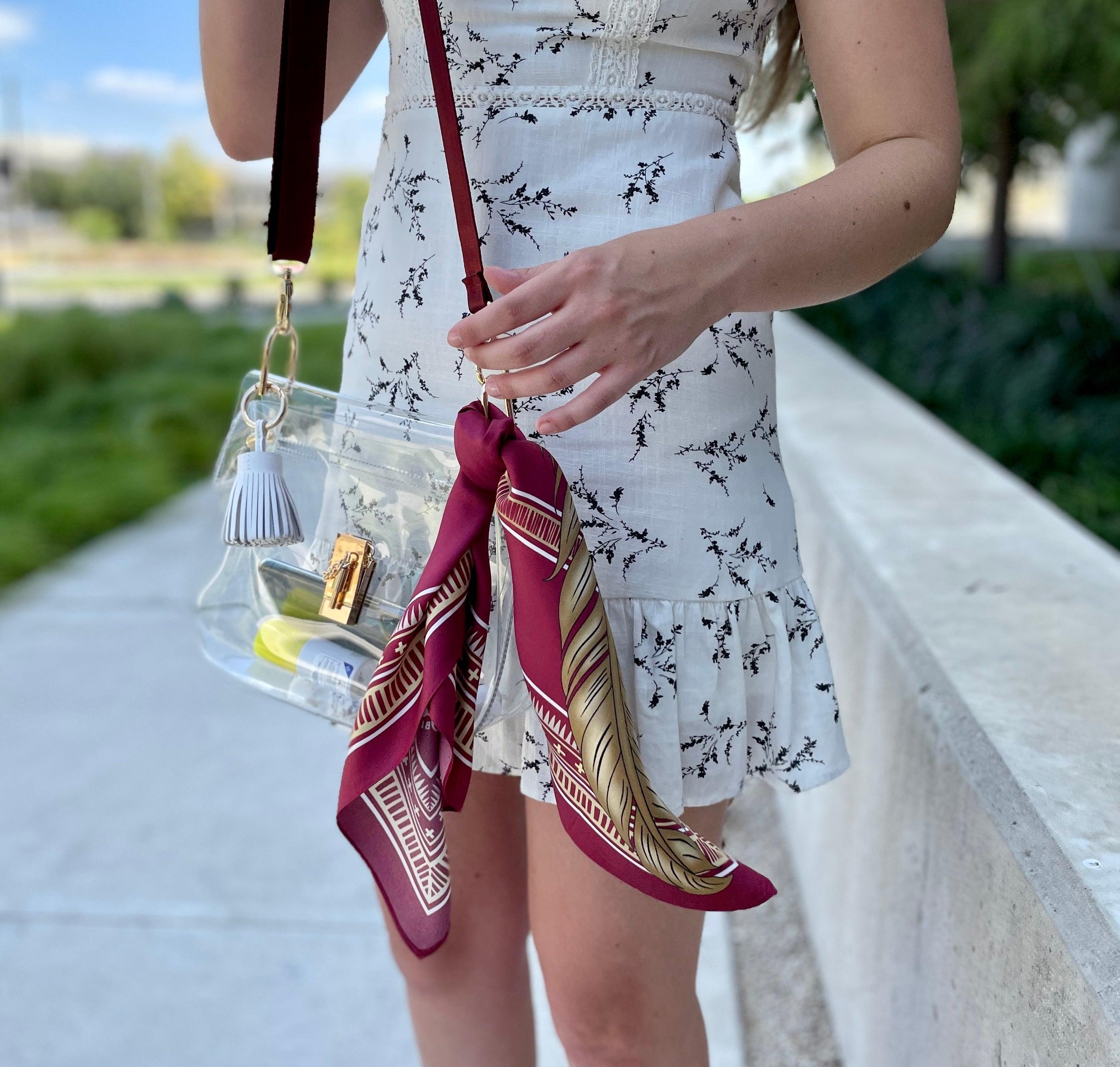 The Tallahassee Clear Medium Saddle Bag