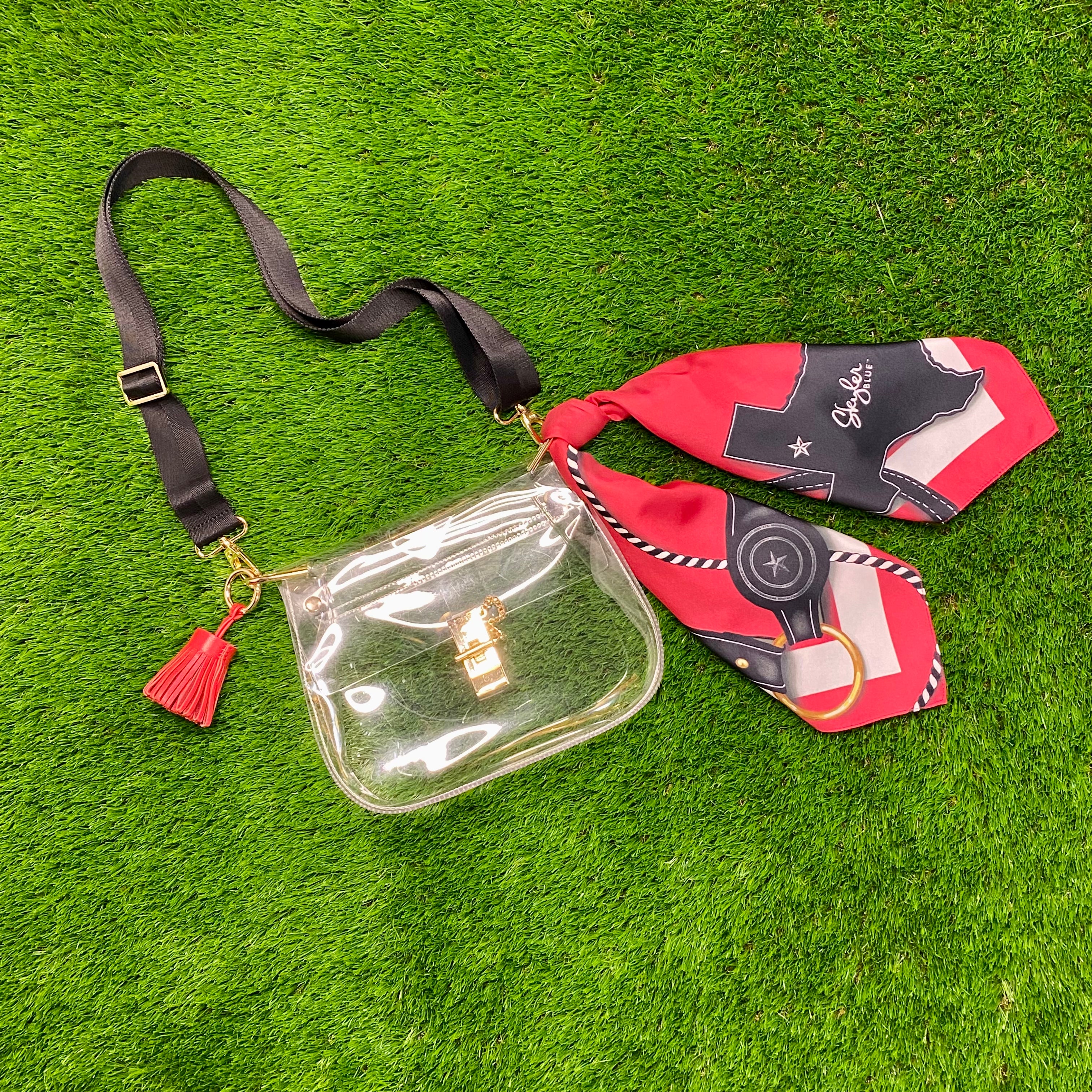 The Lubbock Clear Medium Saddle Bag