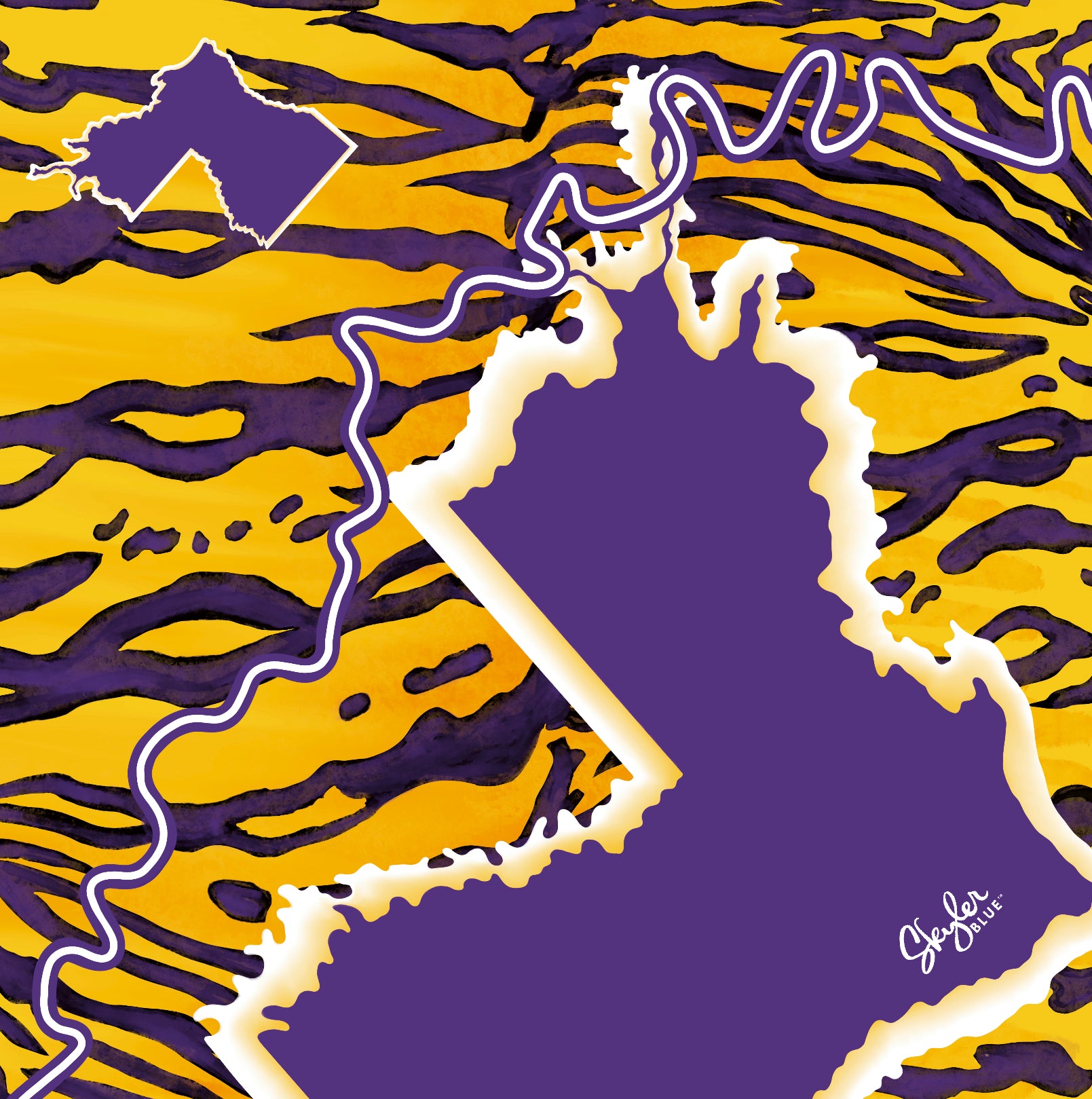 The Baton Rouge Scarf 24in